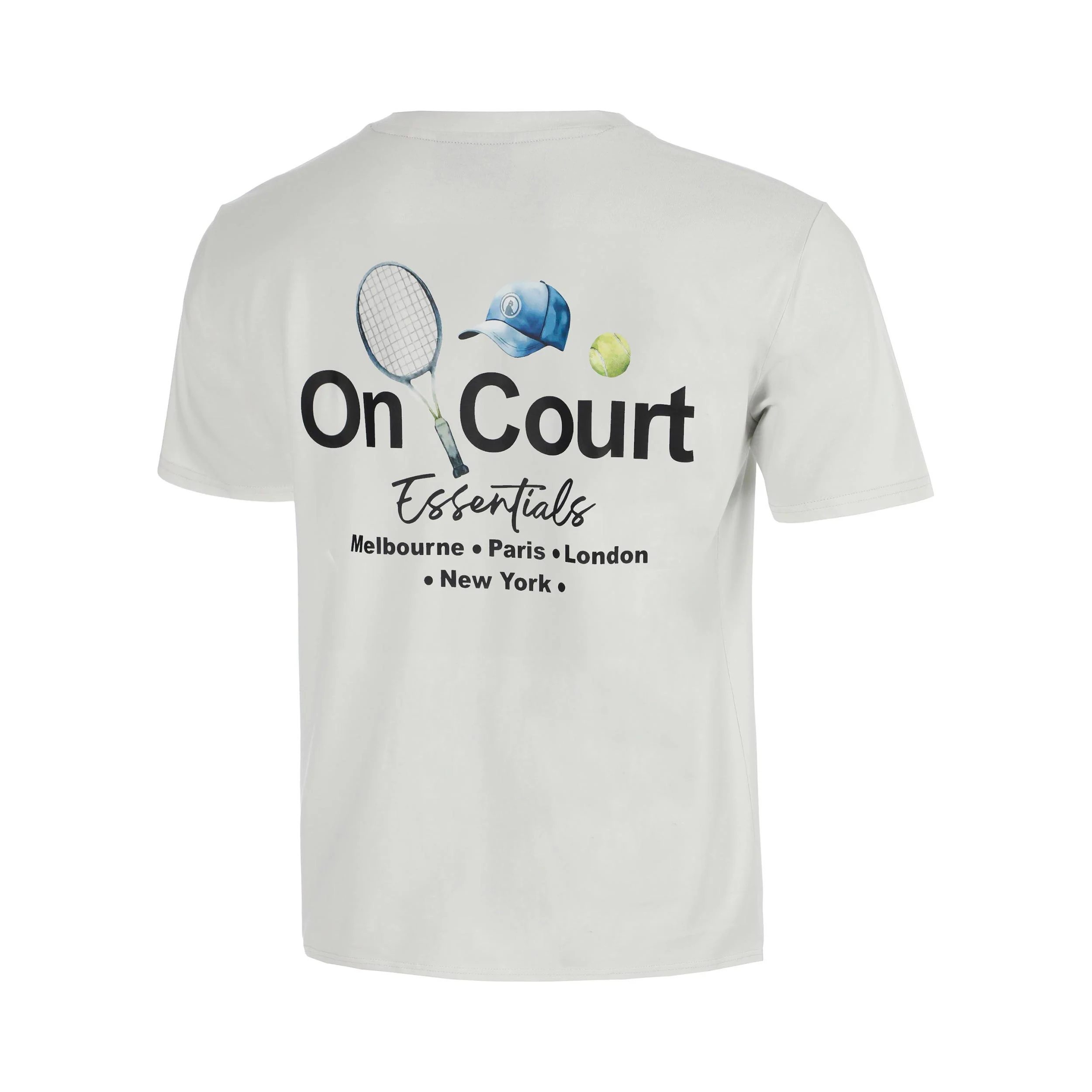 Crush On Court Essentials T-shirt Pojkar-ljusgrå, svart - Image 3