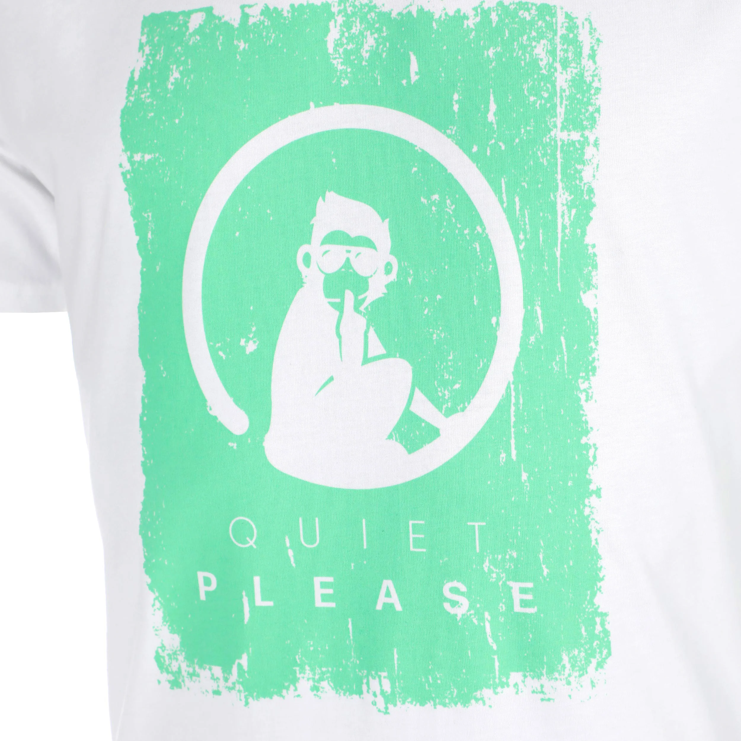 Crush Scraped T-shirt Herrar-vit, grön - Image 3