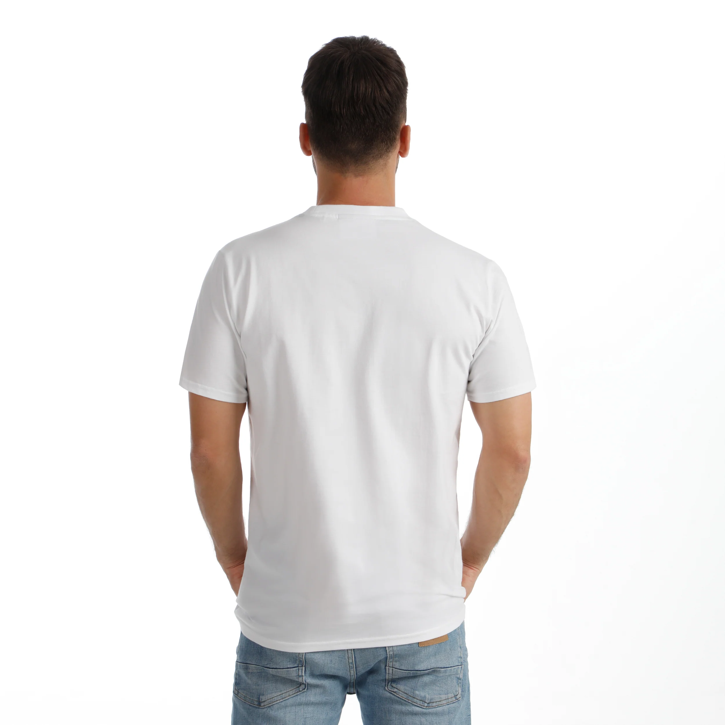 Crush Scraped T-shirt Herrar-vit, grön - Image 5