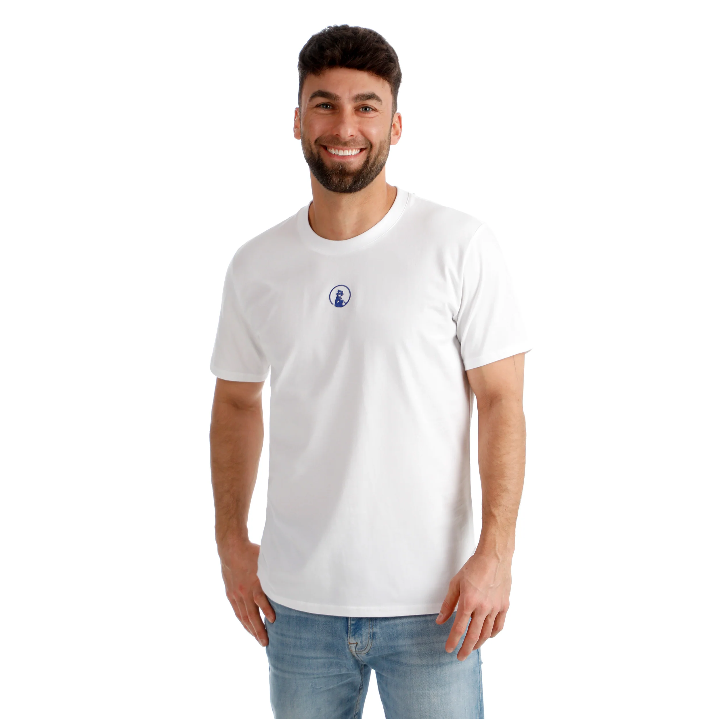 Crush T-Line T-shirt Herrar-vit, blå - Image 6