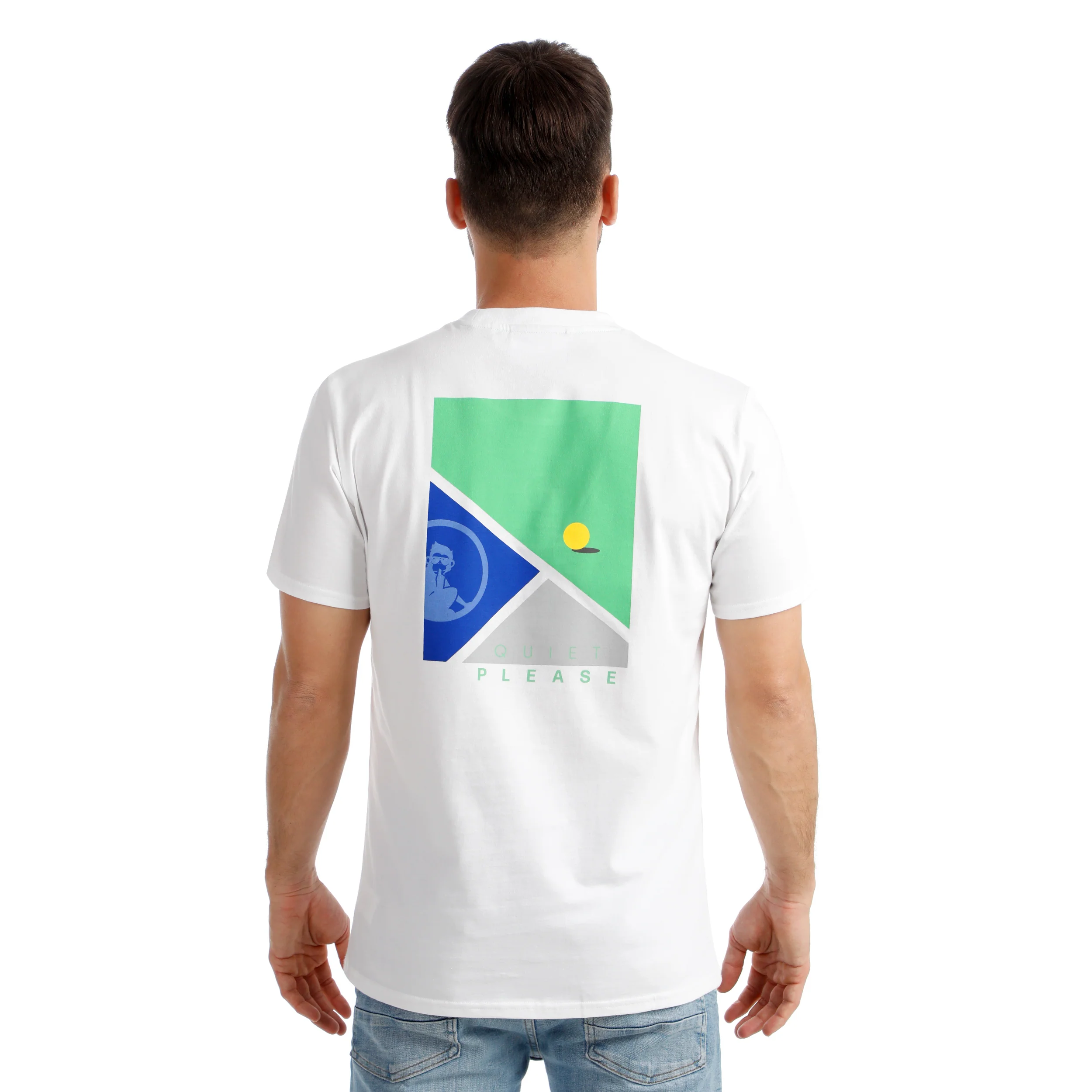 Crush T-Line T-shirt Herrar-vit, blå - Image 7