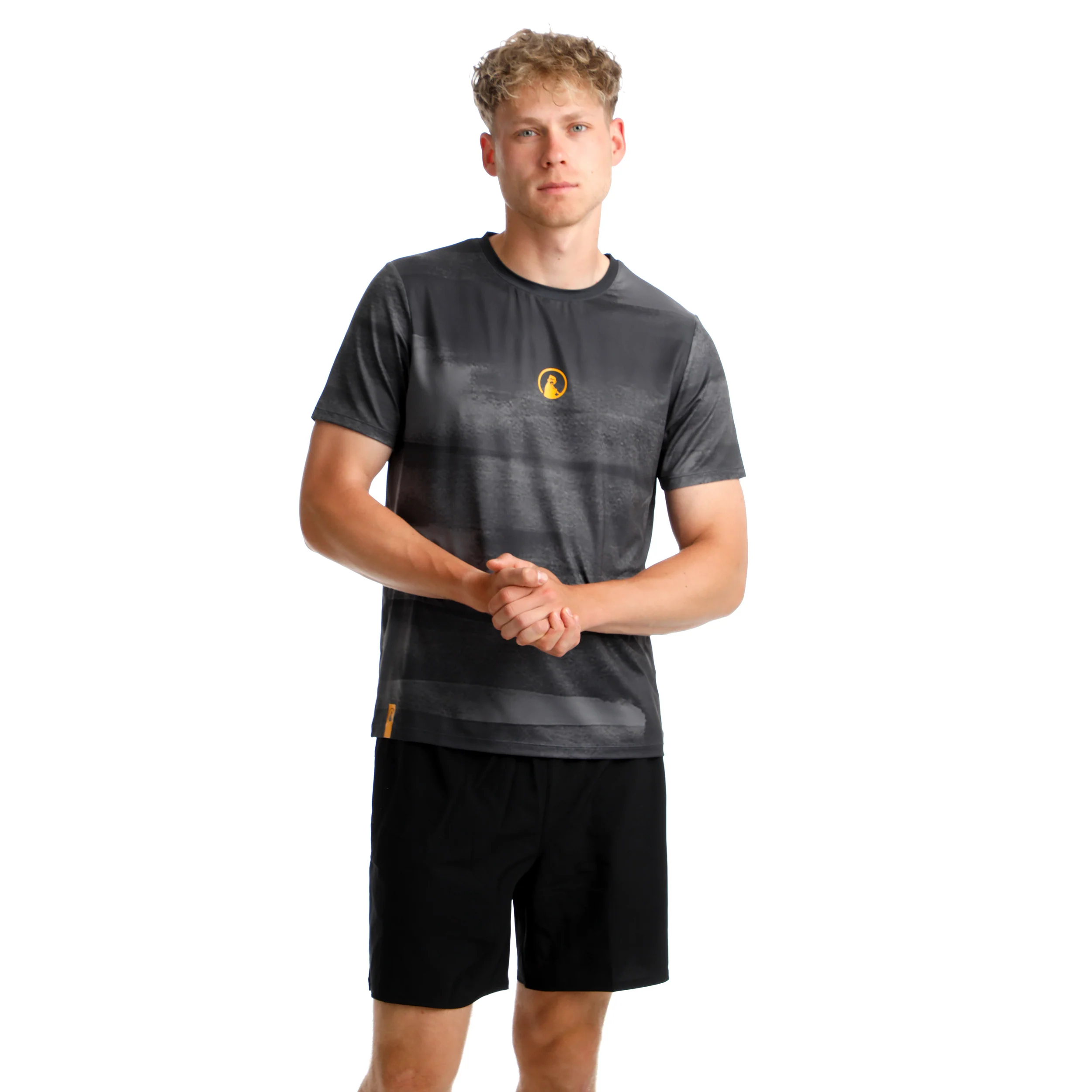 Endlessly Receiver Wipe T-shirt Herrar-Antracit,Orange - Image 5