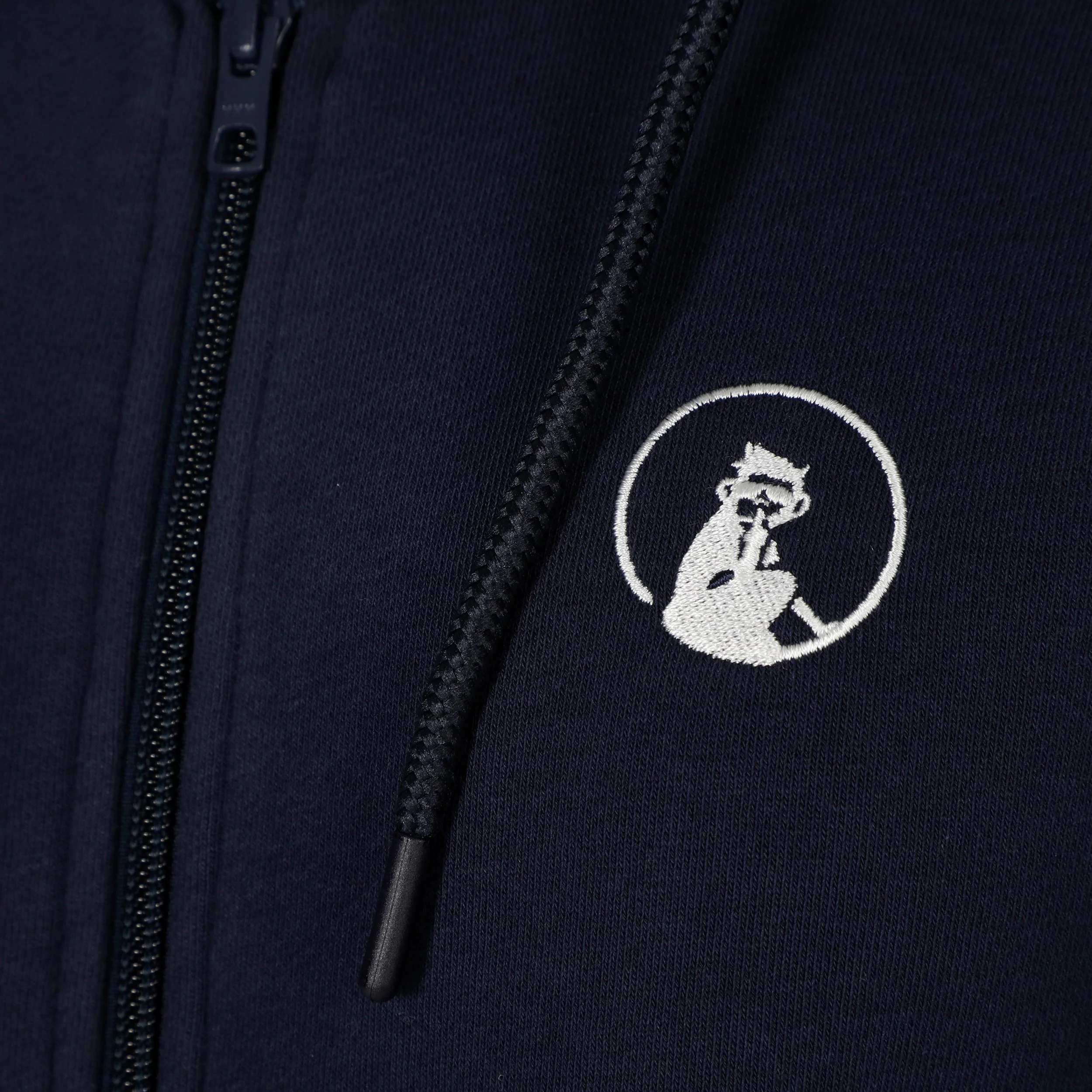 Essential Zip Sweat-jacka Damer-mörkblå - Image 3
