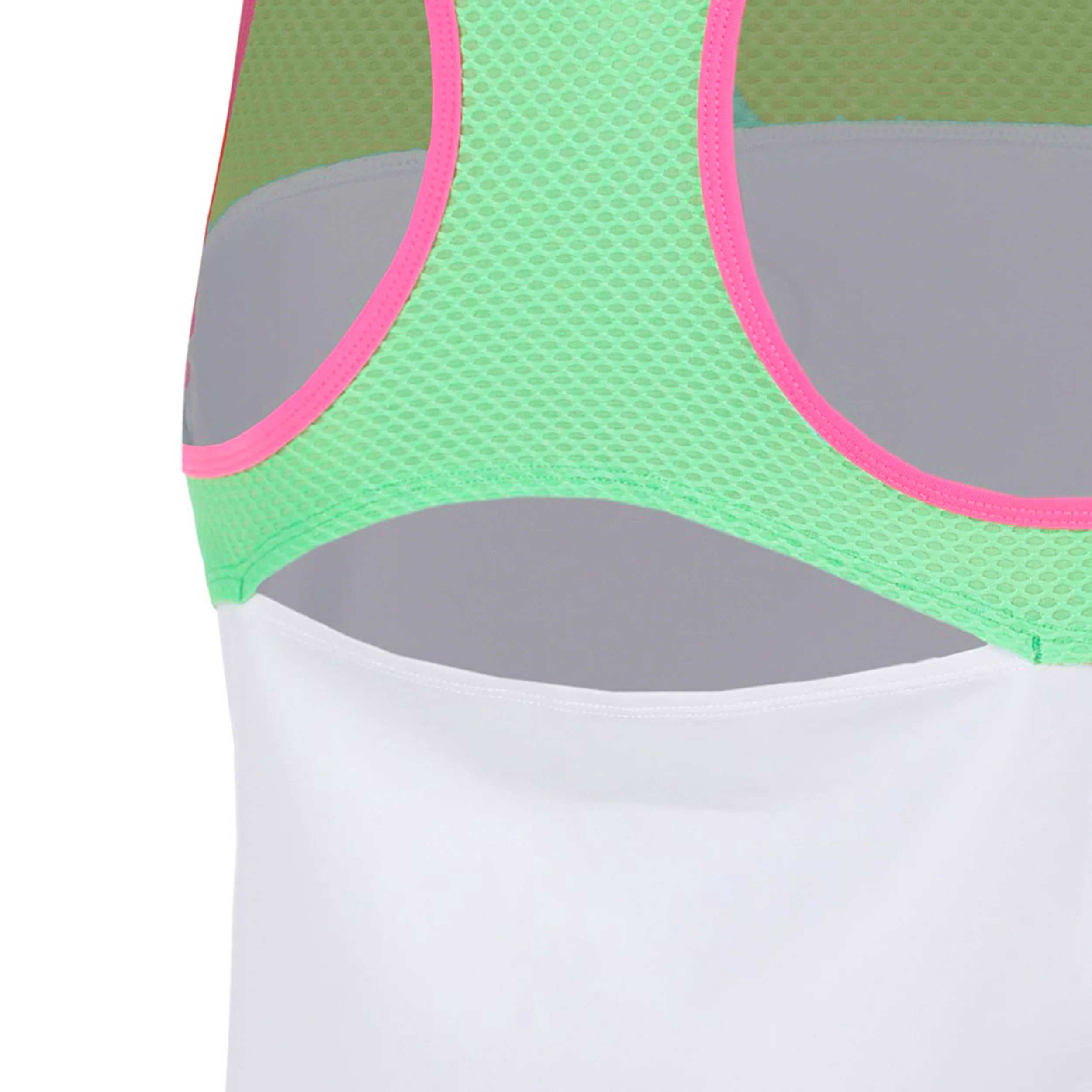 Joy Racerback Linne Damer - grön, rosa - Image 4