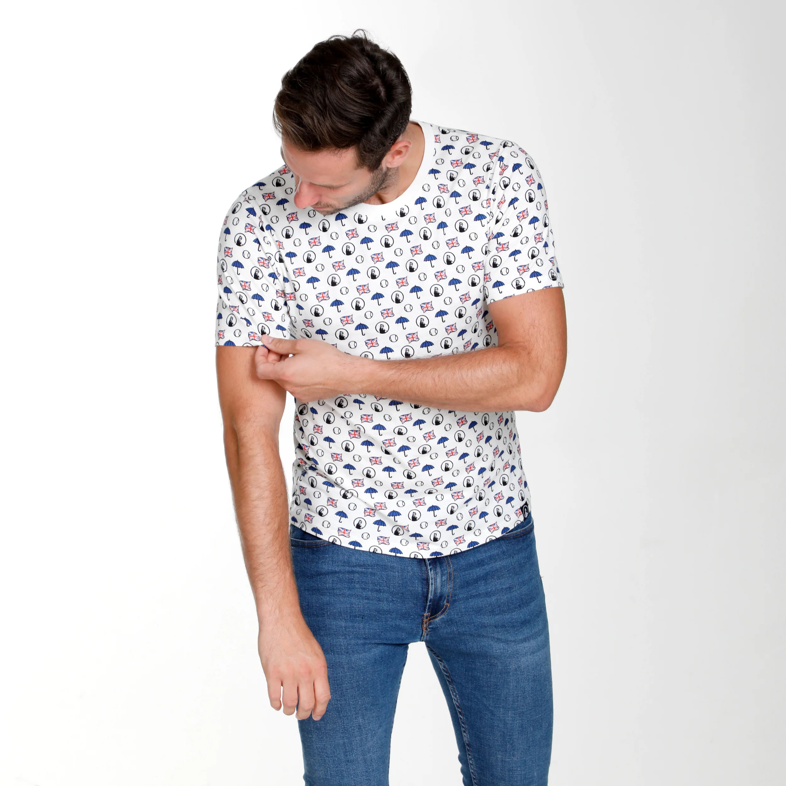 London Statement T-shirt Herrar-Vit,Flerfärgad - Image 3