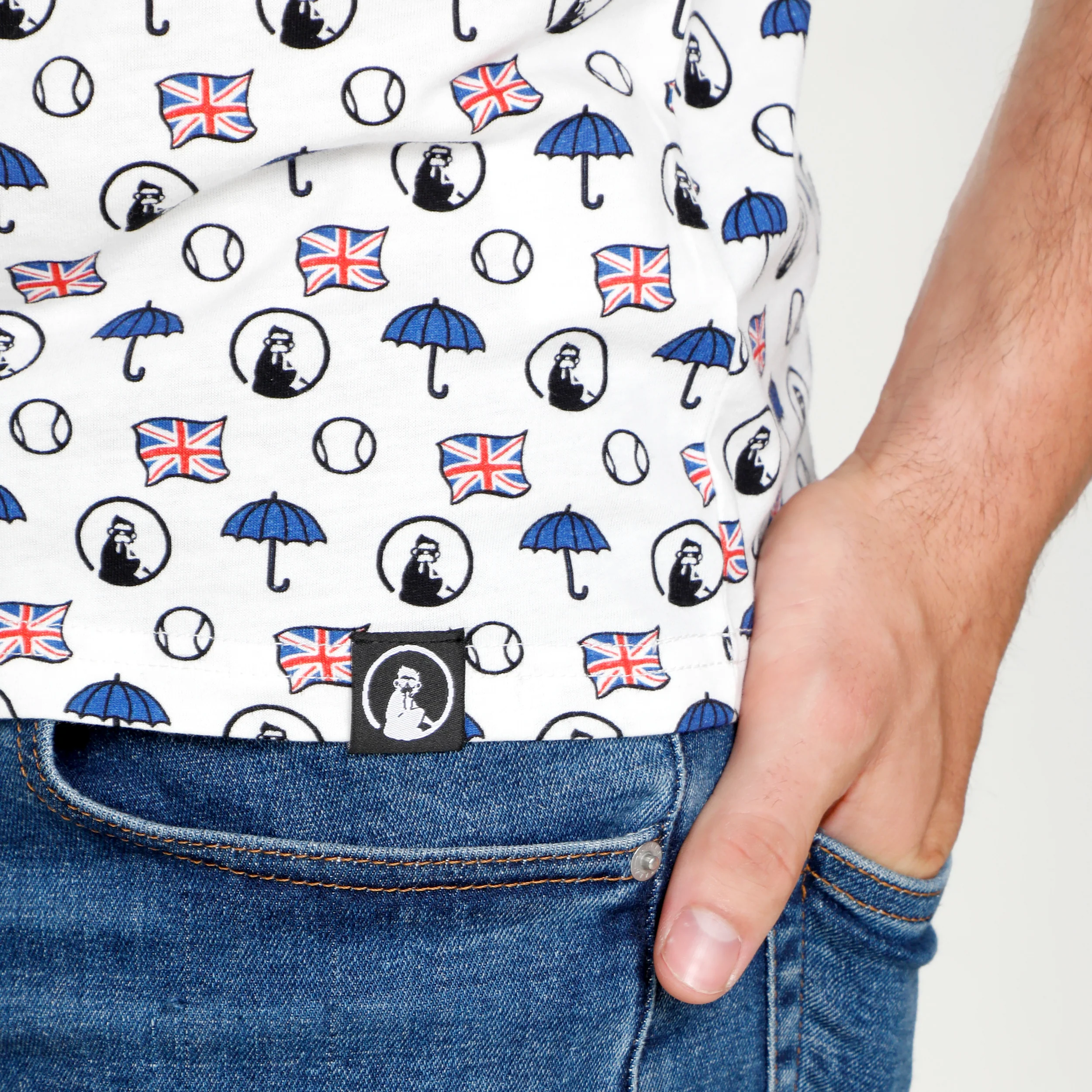 London Statement T-shirt Herrar-Vit,Flerfärgad - Image 7