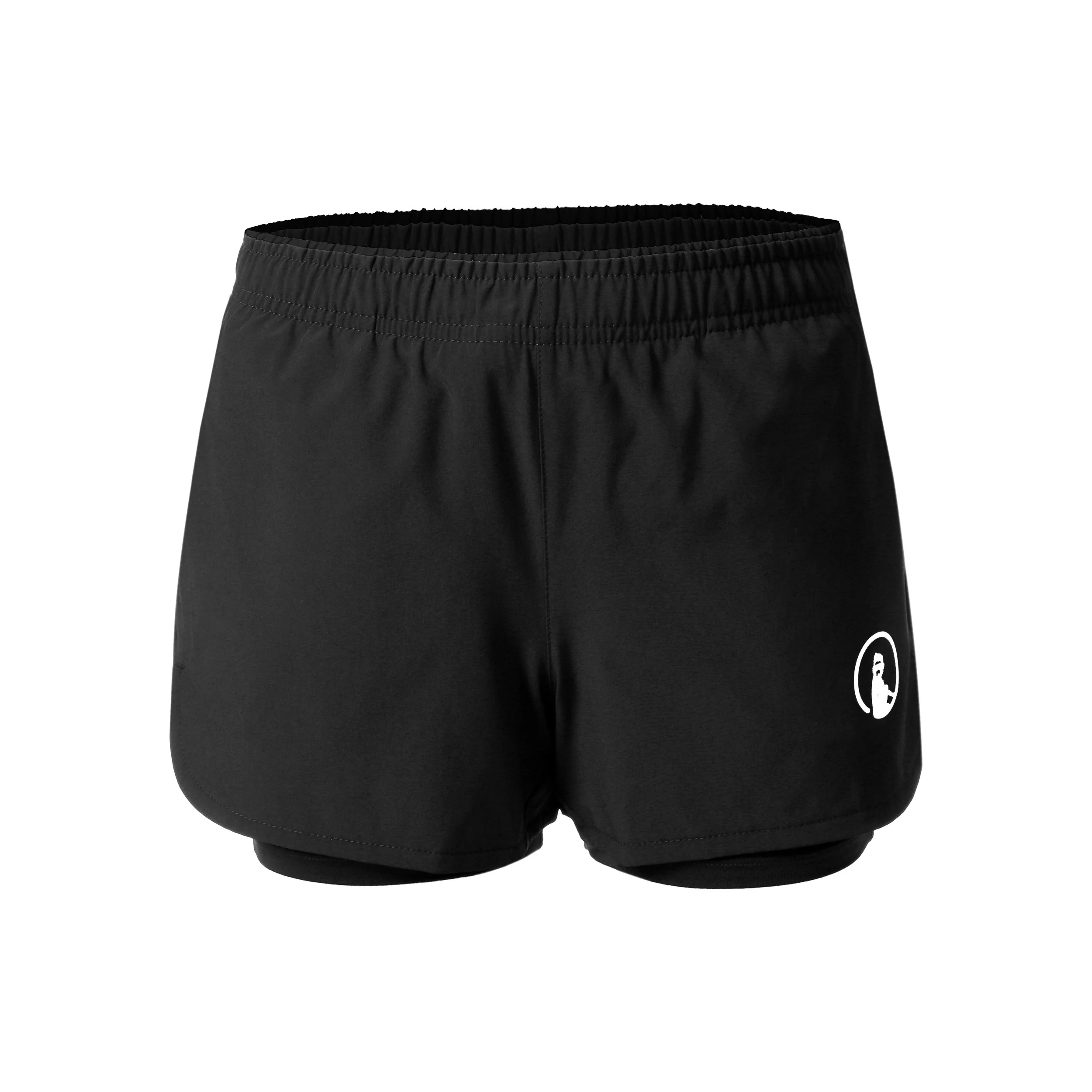 Match 2in1 Shorts Flickor-Svart,Vit