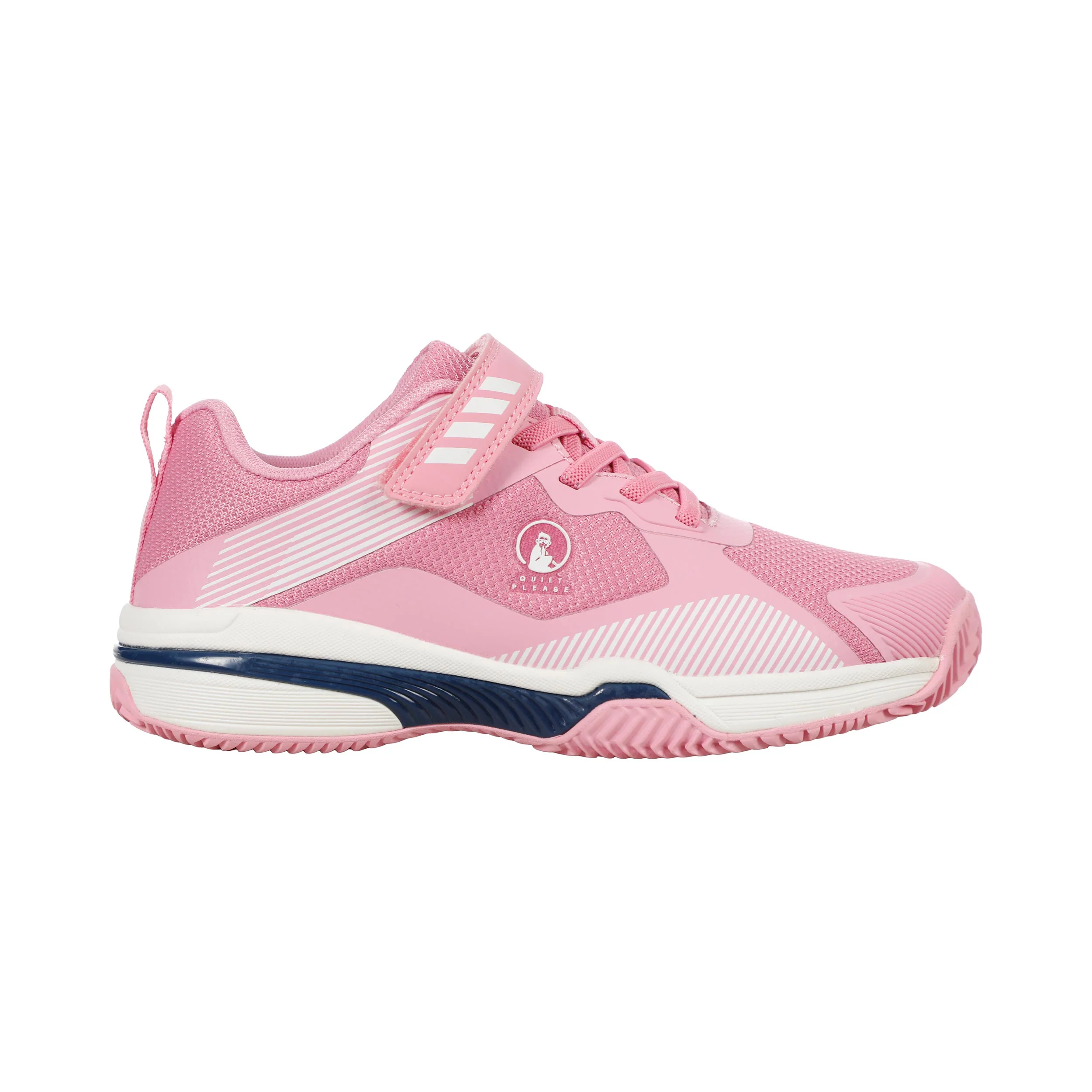 Match Velcro Clay Sko för grus Barn-pink, vit