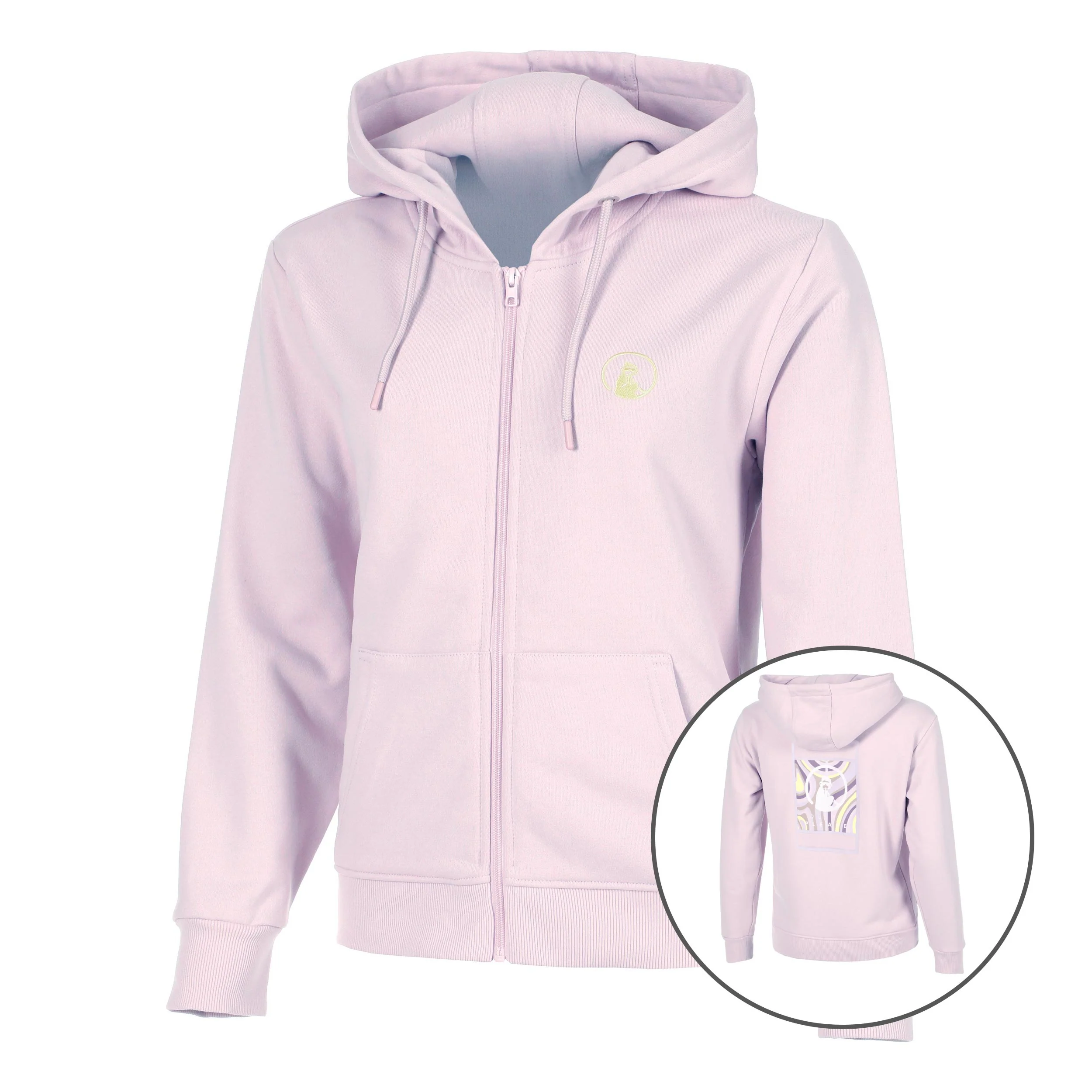 Mind Taped Zip Sweat-jacka Damer-Syrén,Neongrön