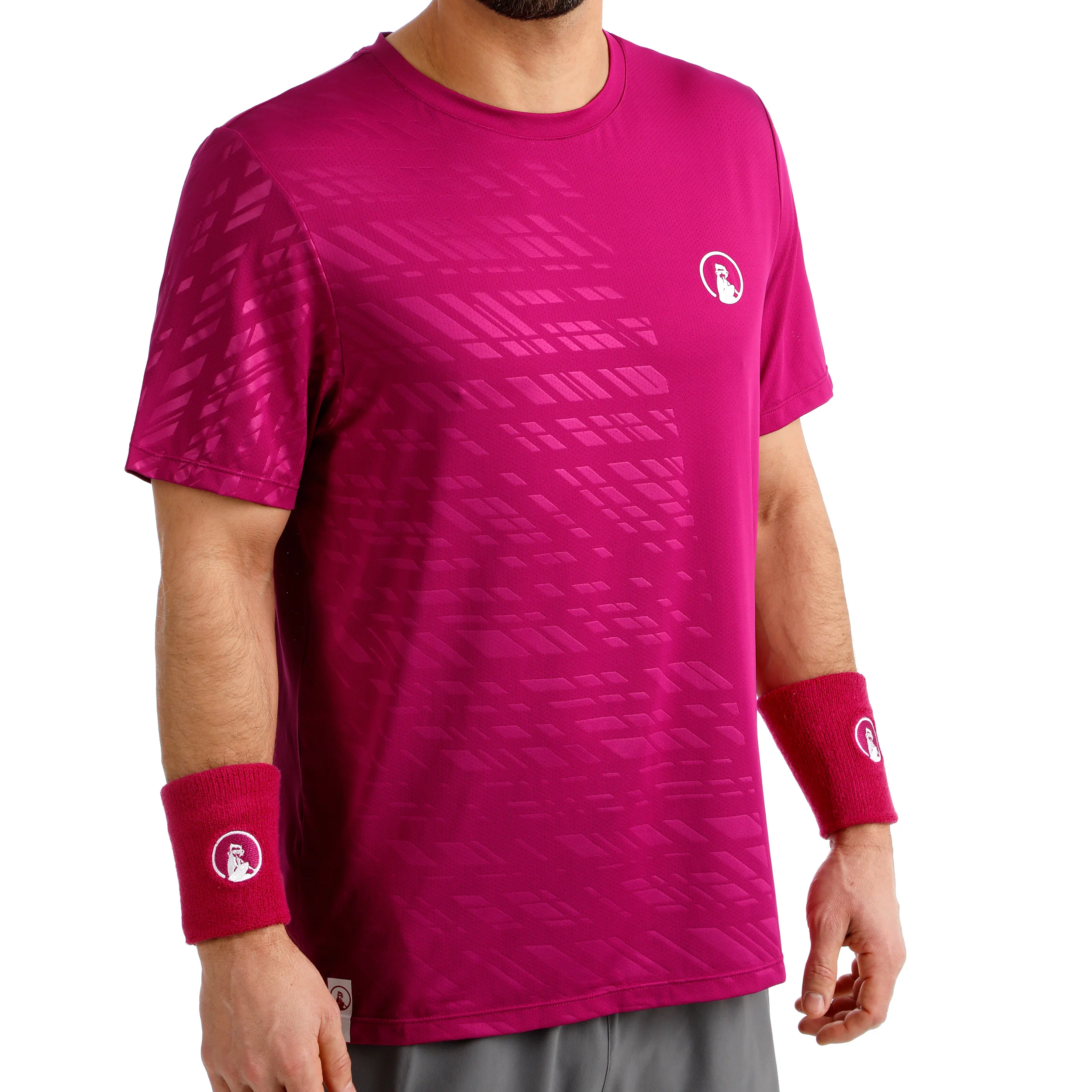 Receiver Embossed T-shirt Herrar-berry, vit - Image 8