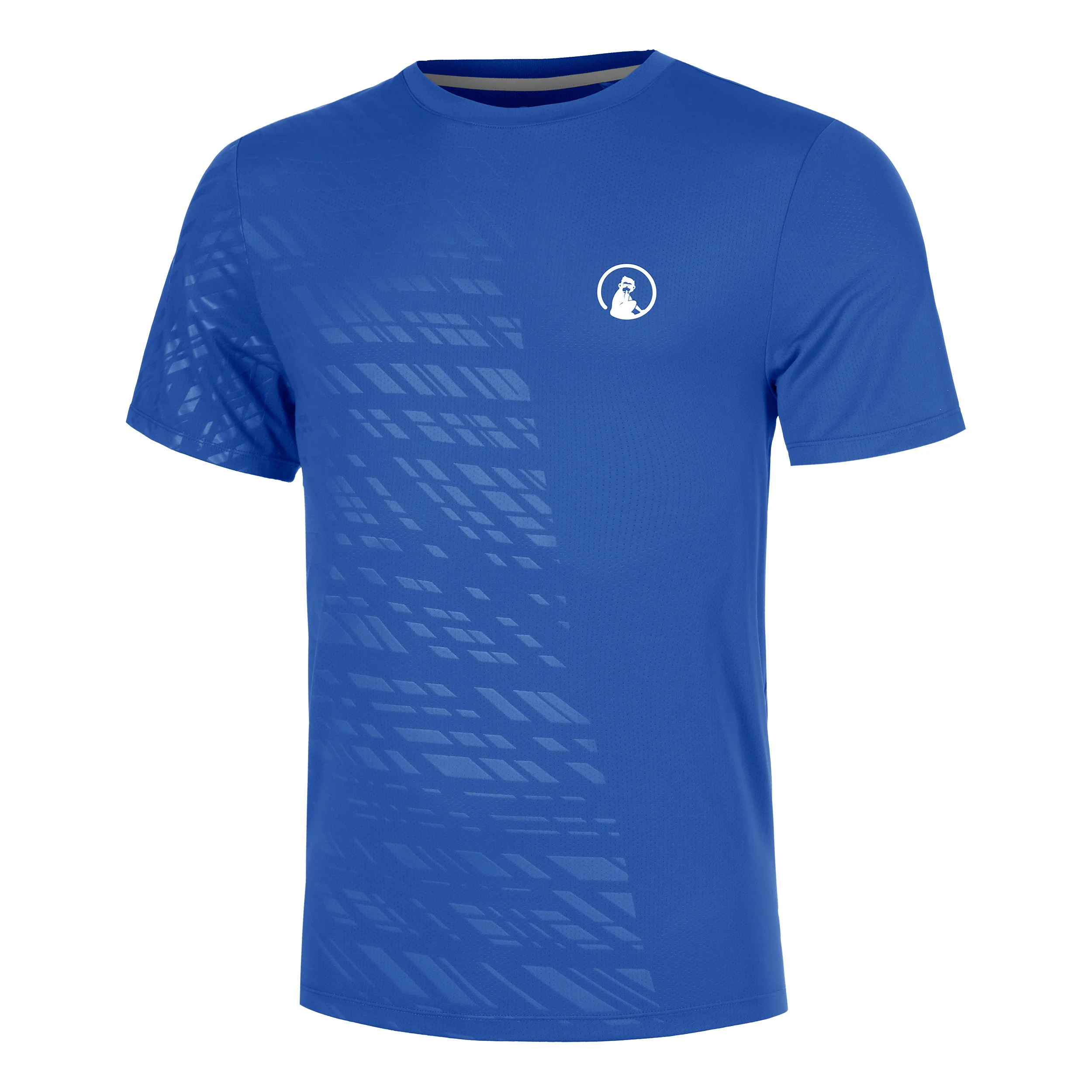 Receiver Embossed T-shirt Herrar - blå, vit