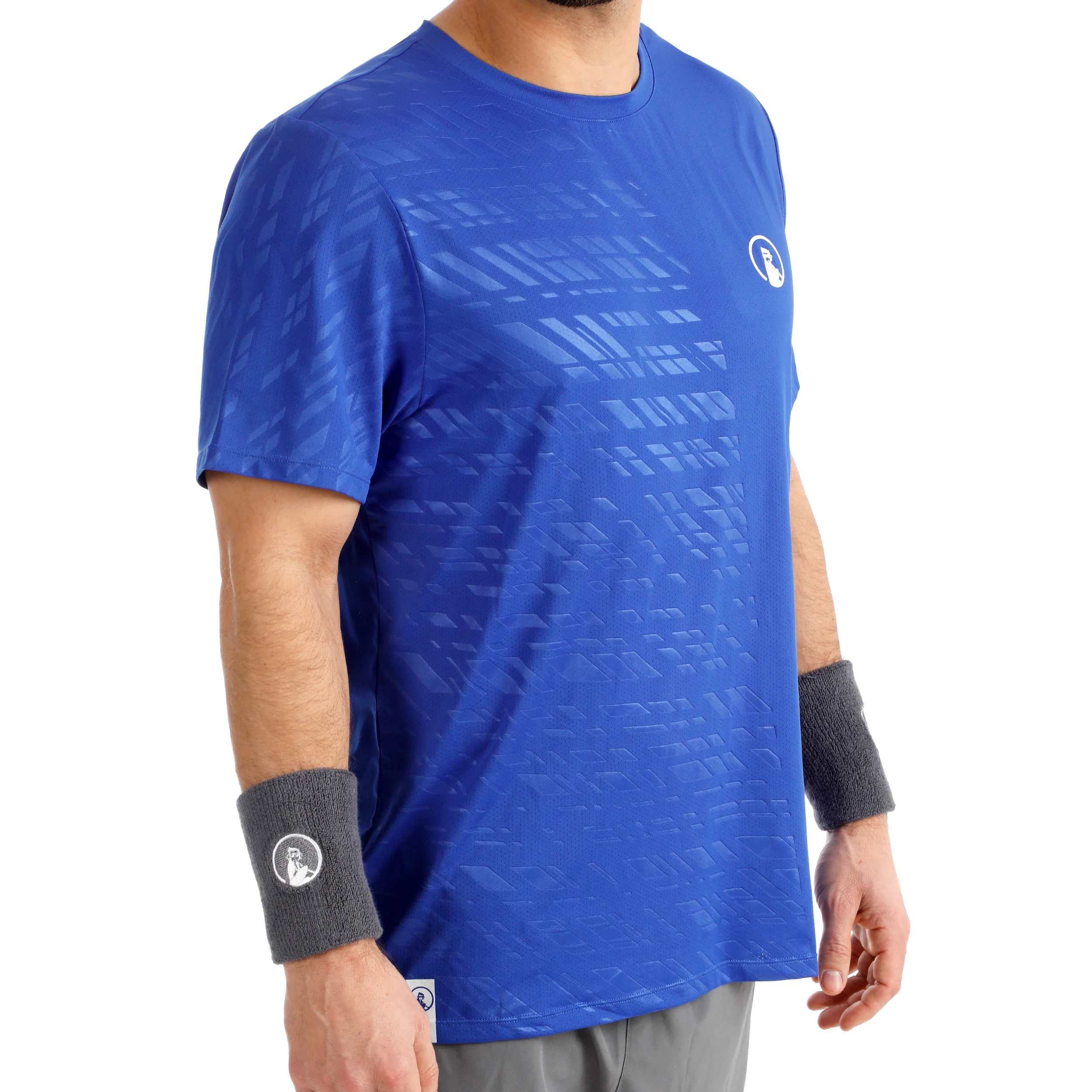 Receiver Embossed T-shirt Herrar - blå, vit - Image 10