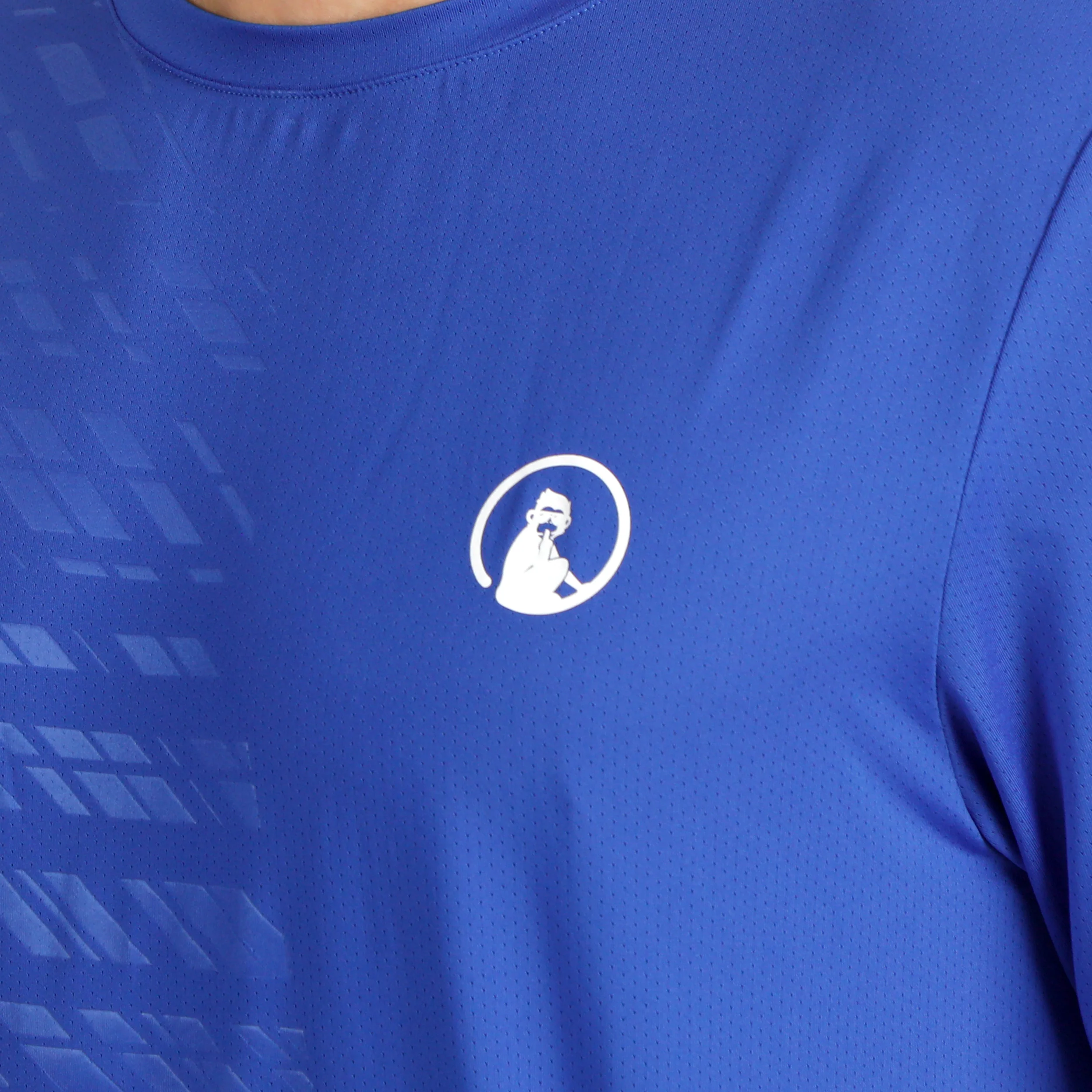 Receiver Embossed T-shirt Herrar - blå, vit - Image 8