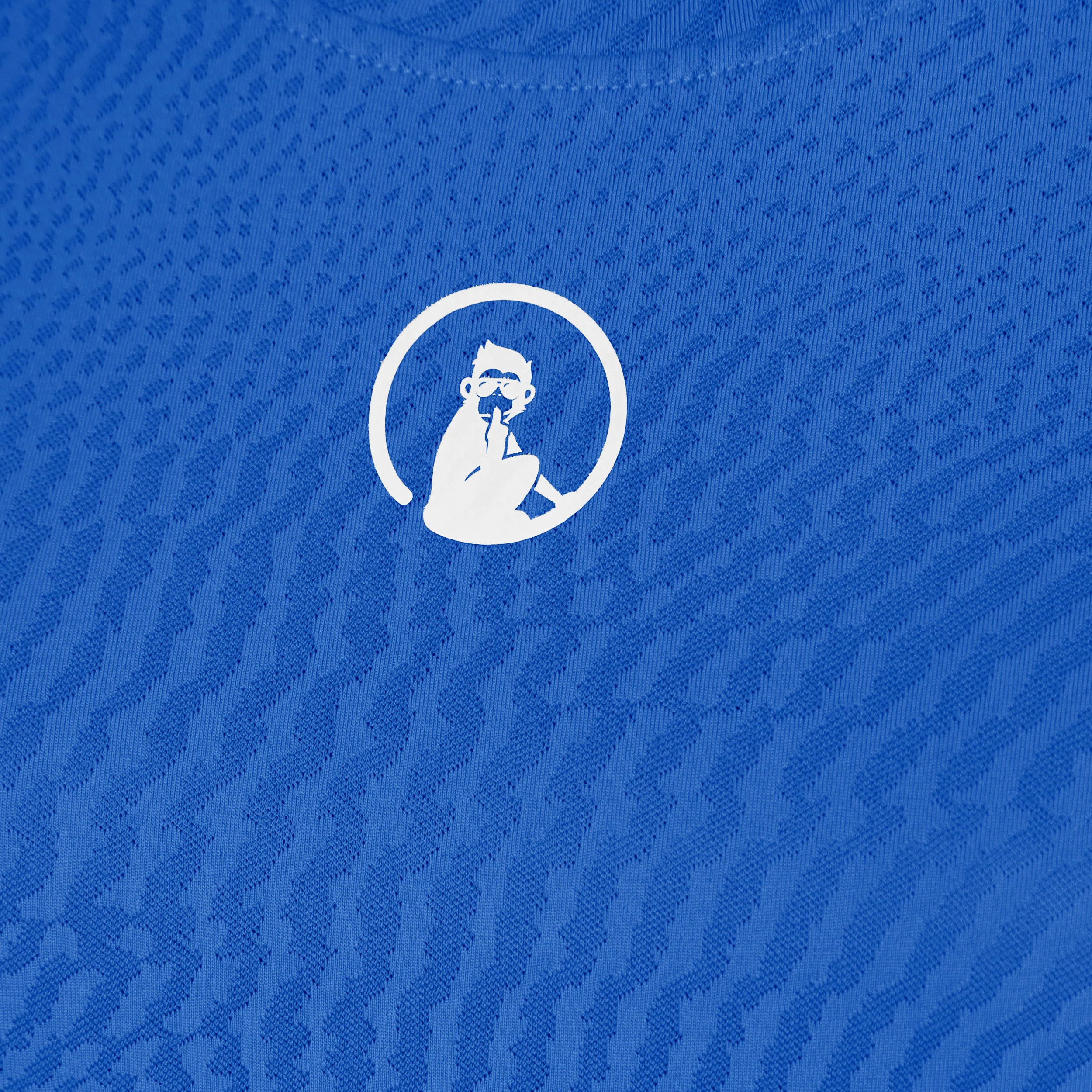 Spin T-shirt Damer - blå, vit - Image 3