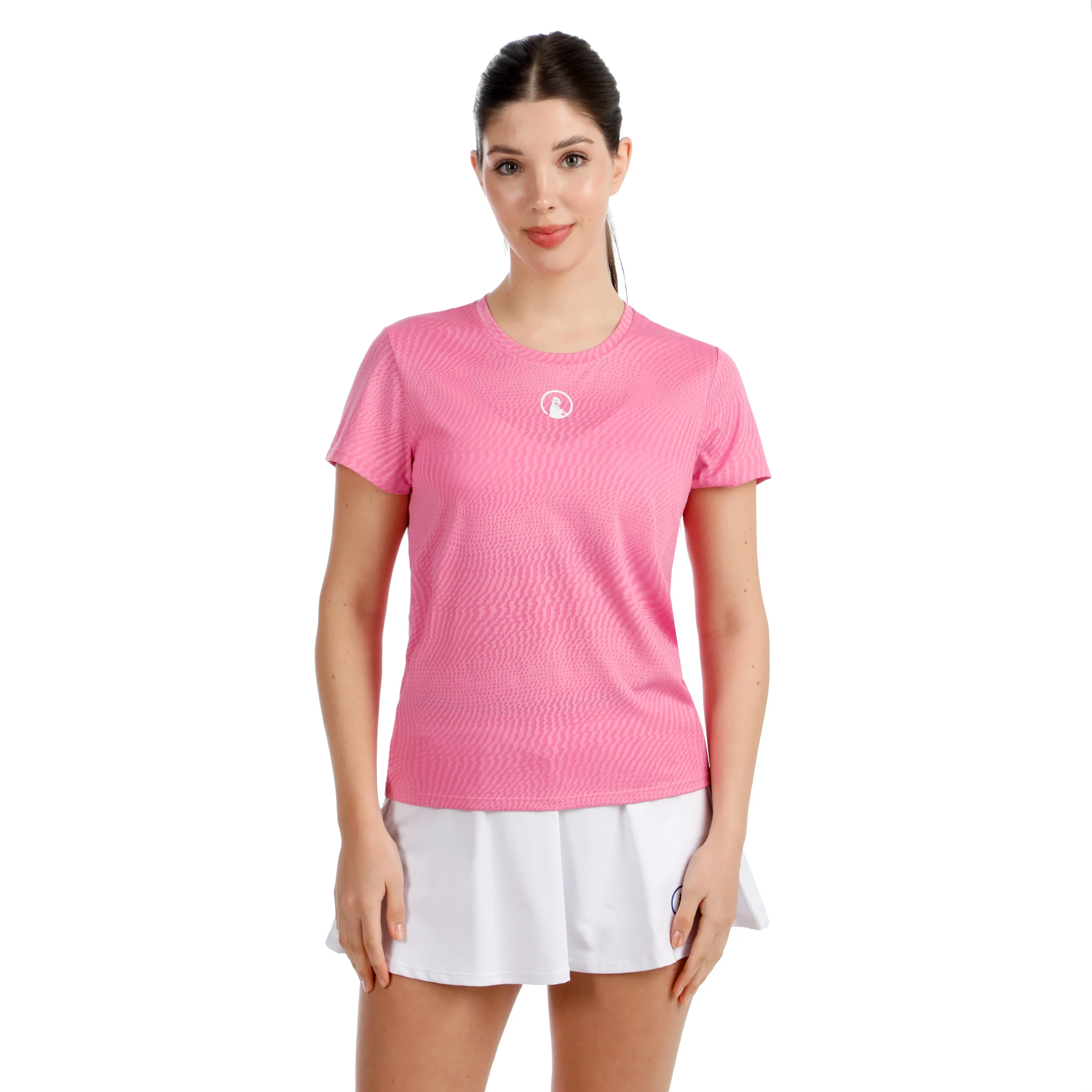 Spin T-shirt Damer - pink, vit - Image 4