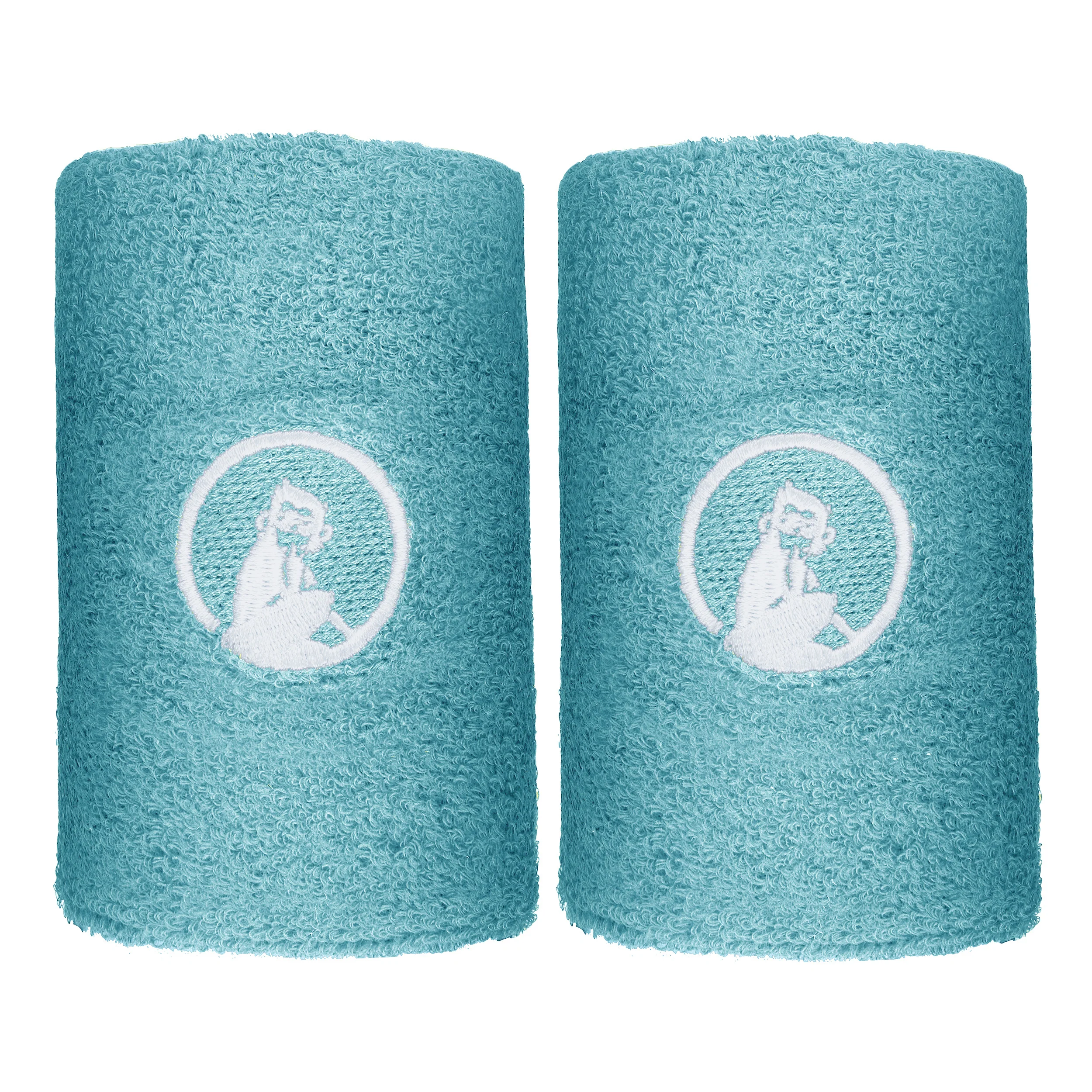 Svettband 2-pack lång - ljusblå