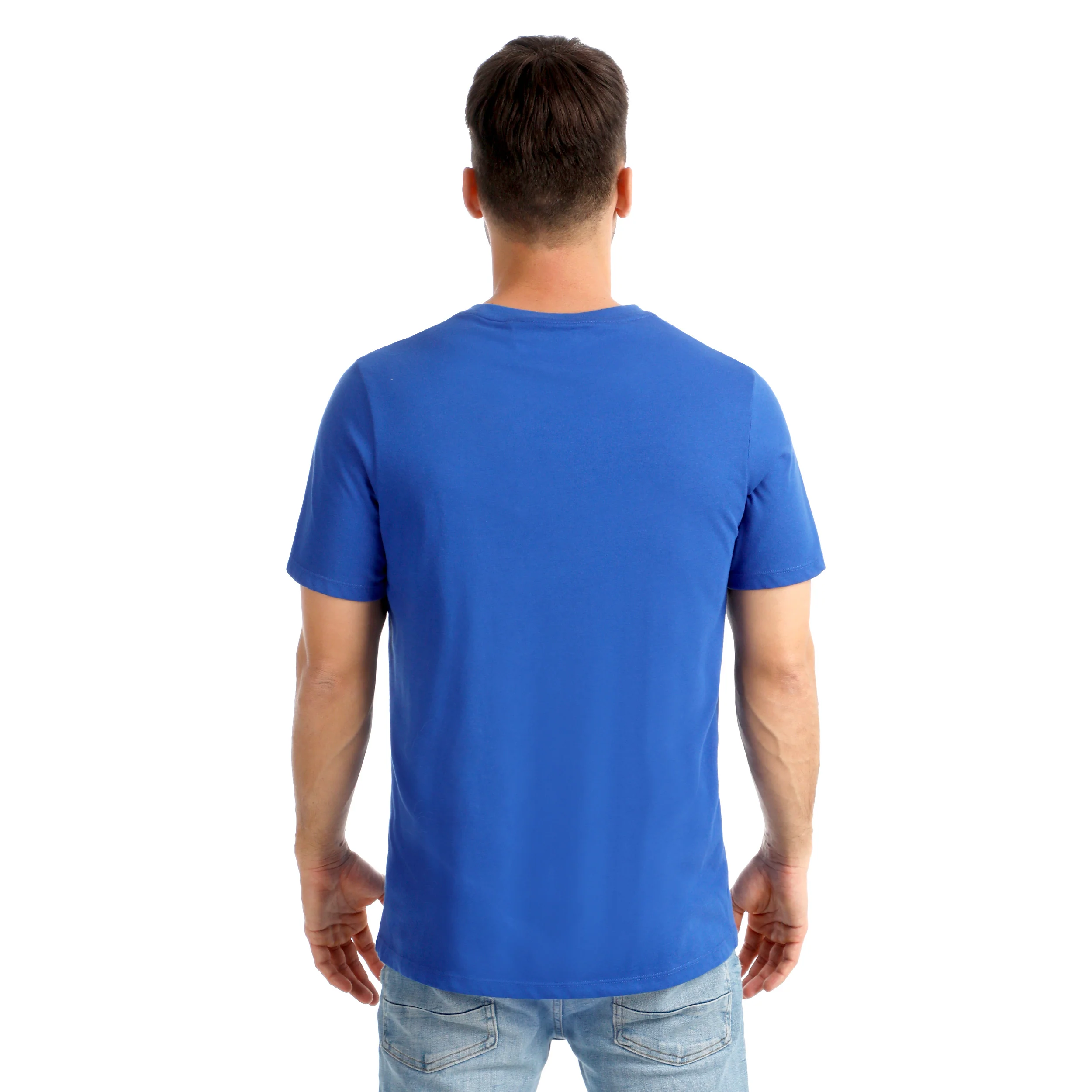 Trainings Small Logo T-shirt Herrar - blå, vit - Image 6