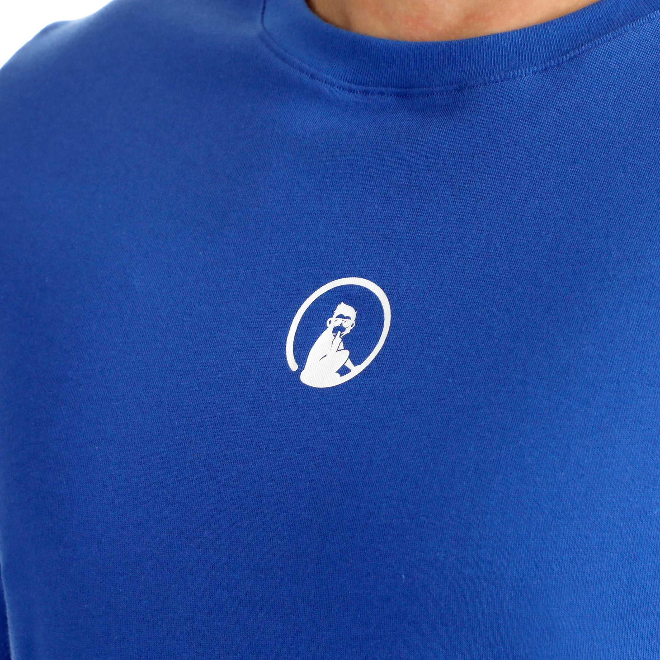 Trainings Small Logo T-shirt Herrar - blå, vit - Image 7