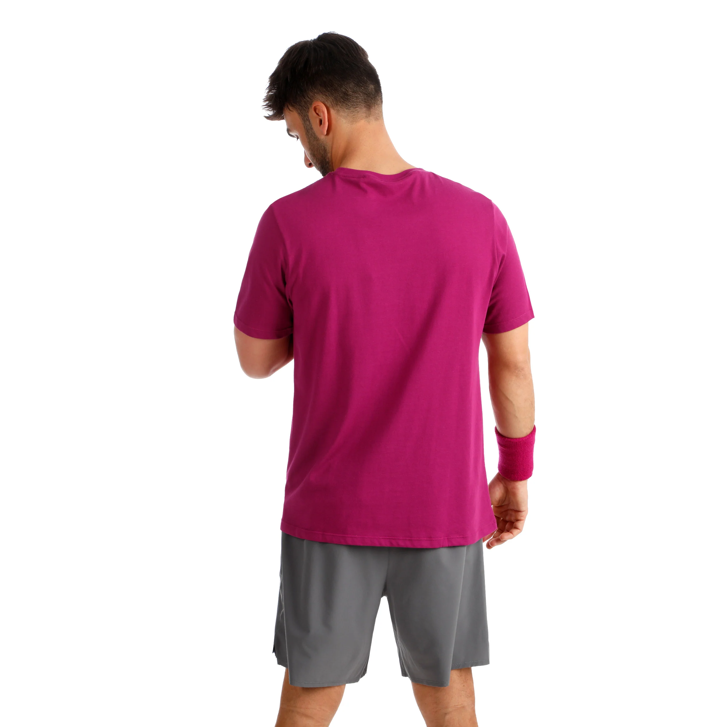 Trainings T-shirt Herrar-berry, vit - Image 6