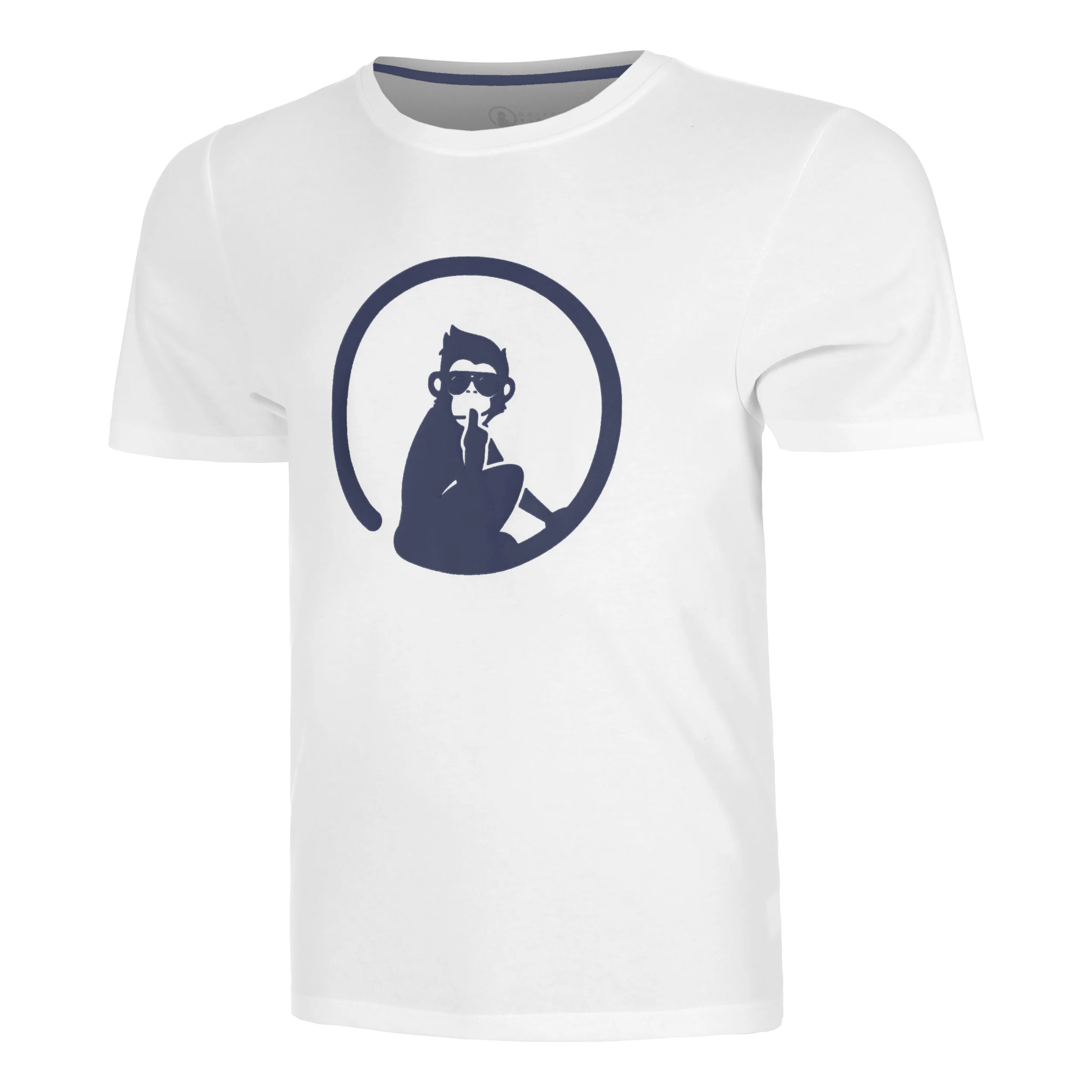 Trainings T-shirt Herrar-Vit,Mörkblå