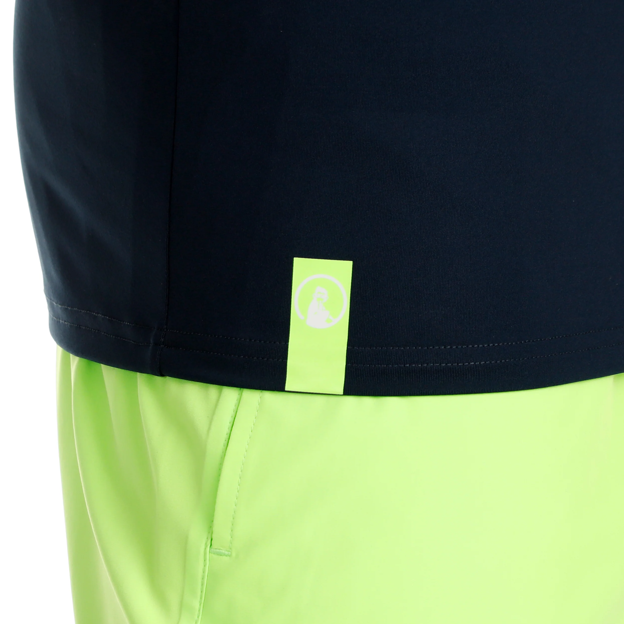 Wild Big Serve 1/4 Zip Långärmat Herrar-Mörkblå,Neongrön - Image 7