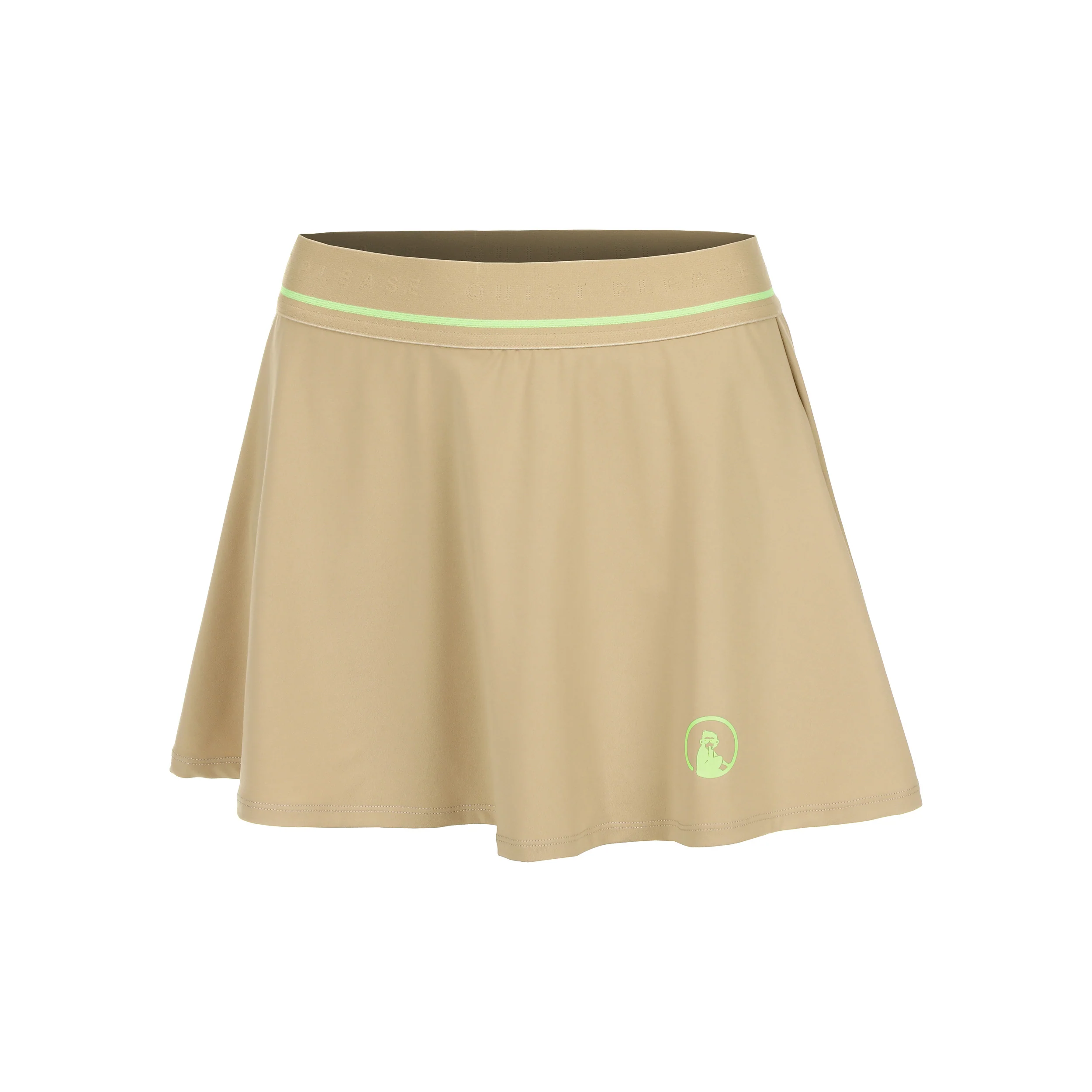 Wild Bounce Kjol Damer-Beige,Neongrön