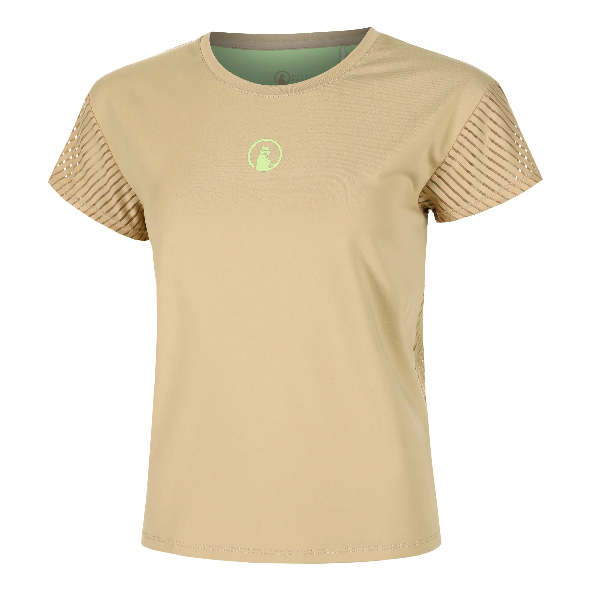 Wild Cross T-shirt Damer-Beige,Neongrön - Image 2
