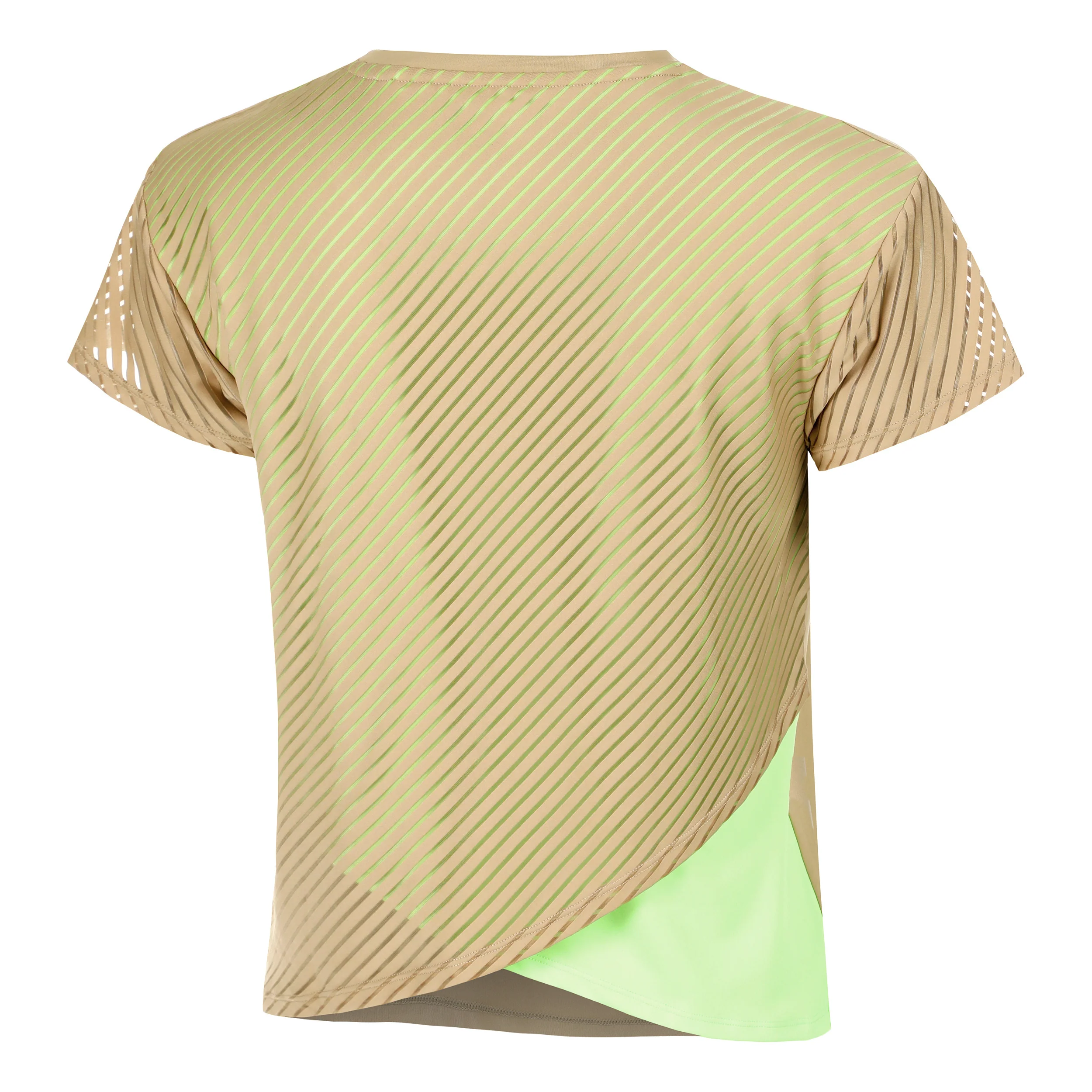 Wild Cross T-shirt Damer-Beige,Neongrön - Image 3