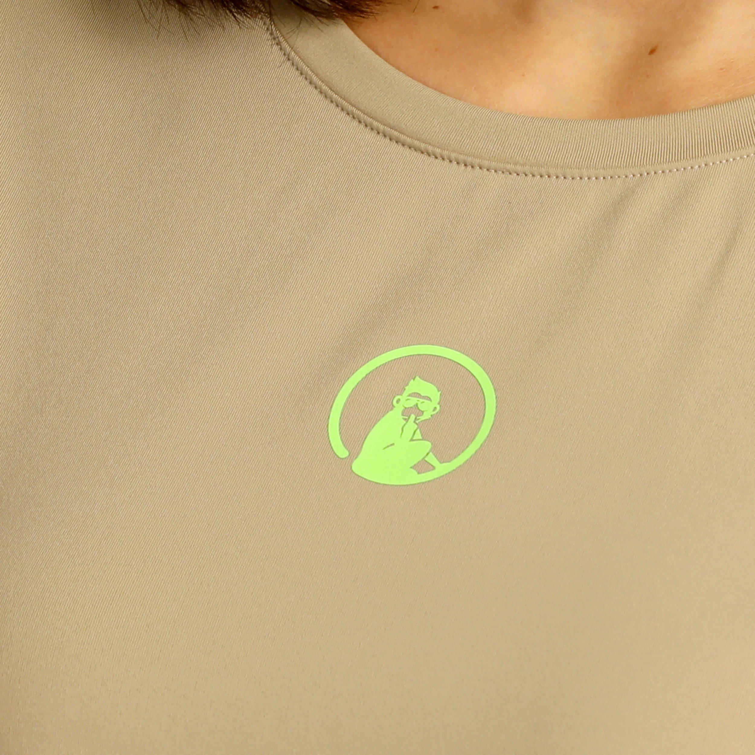 Wild Cross T-shirt Damer-Beige,Neongrön - Image 8