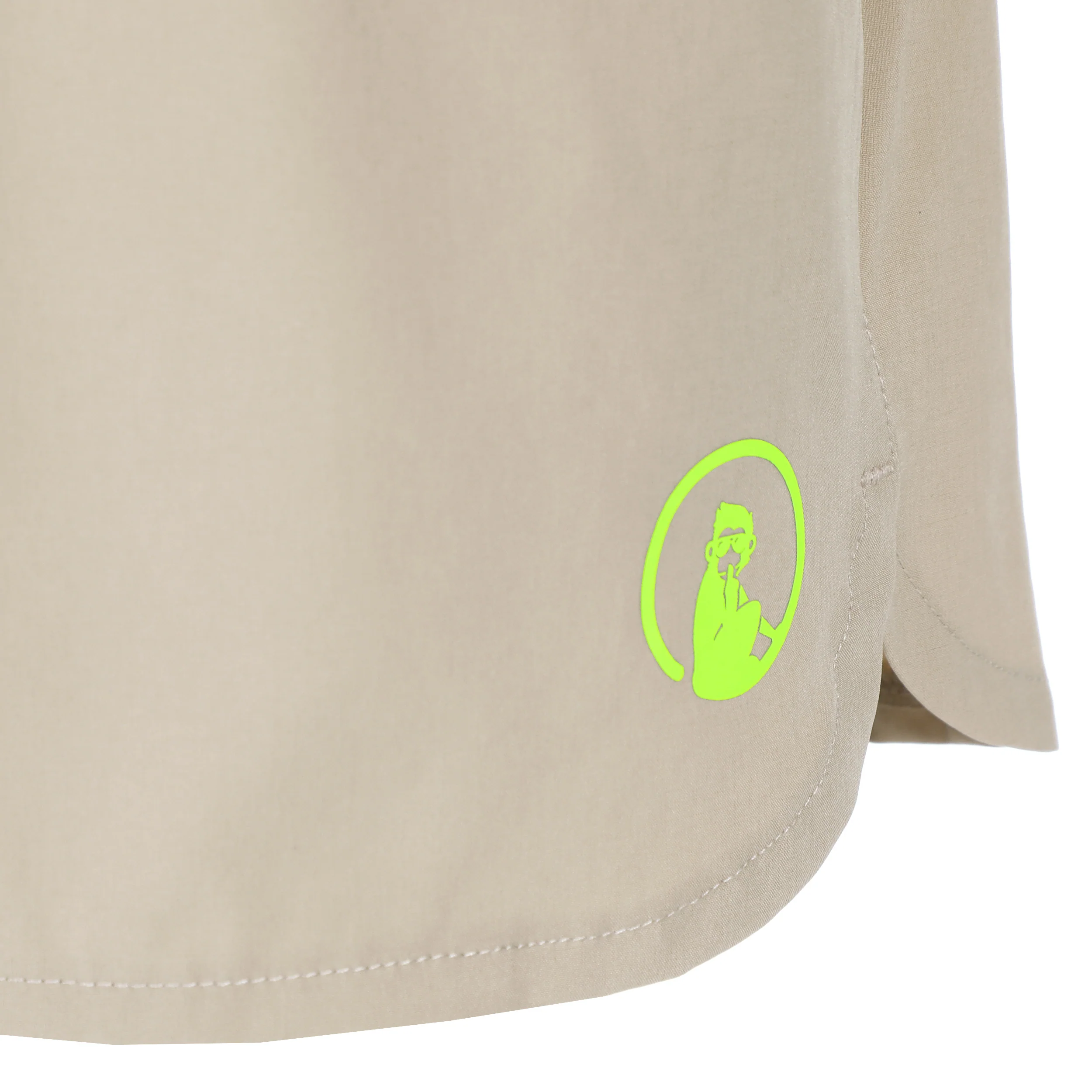 Wild Match 2in1 Shorts Damer-Beige,Neongrön - Image 3