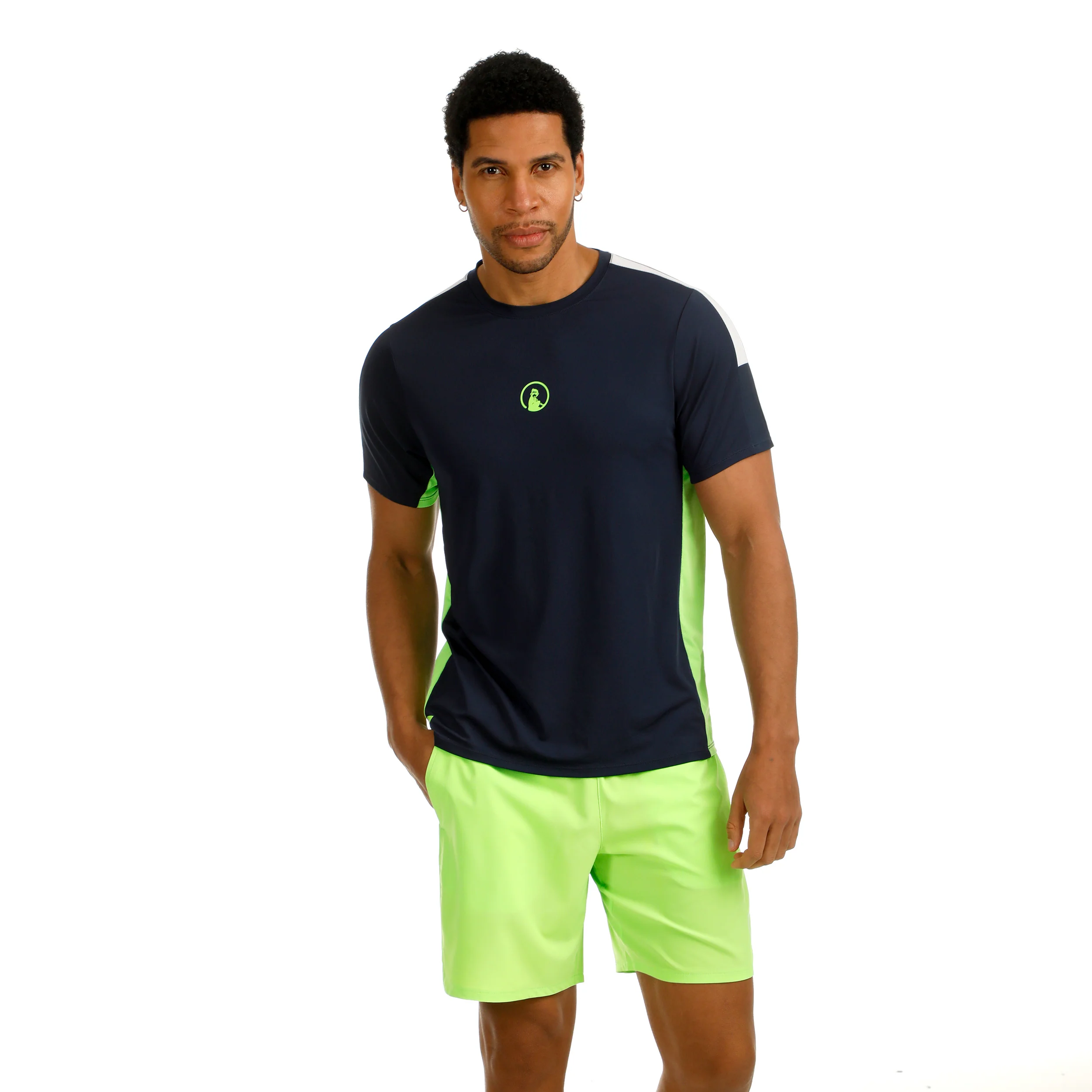 Wild Slam Shorts Herrar-Neongrön,Vit - Image 5