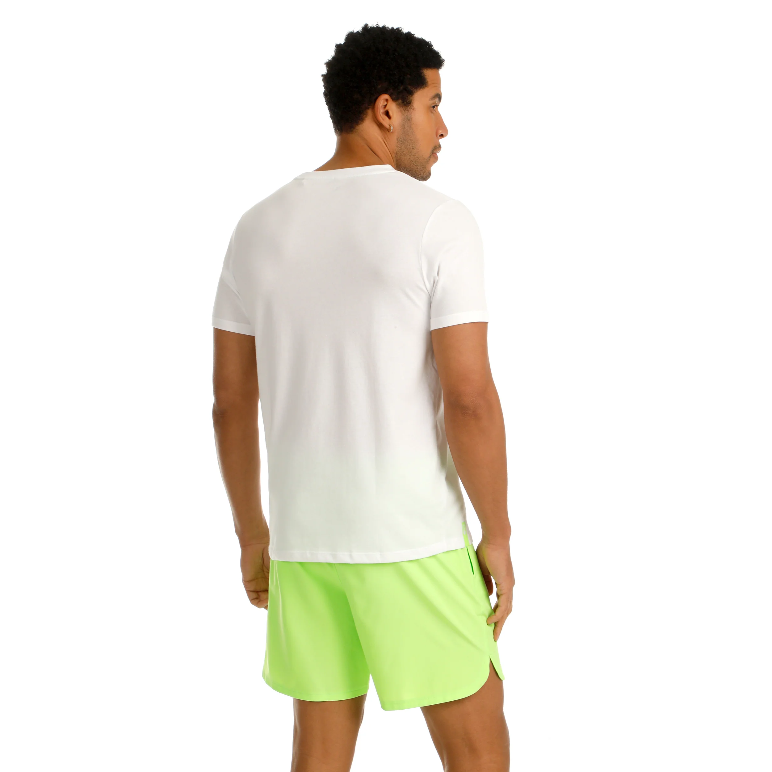 Wild Trainings T-shirt Herrar-Vit,Neongrön - Image 6