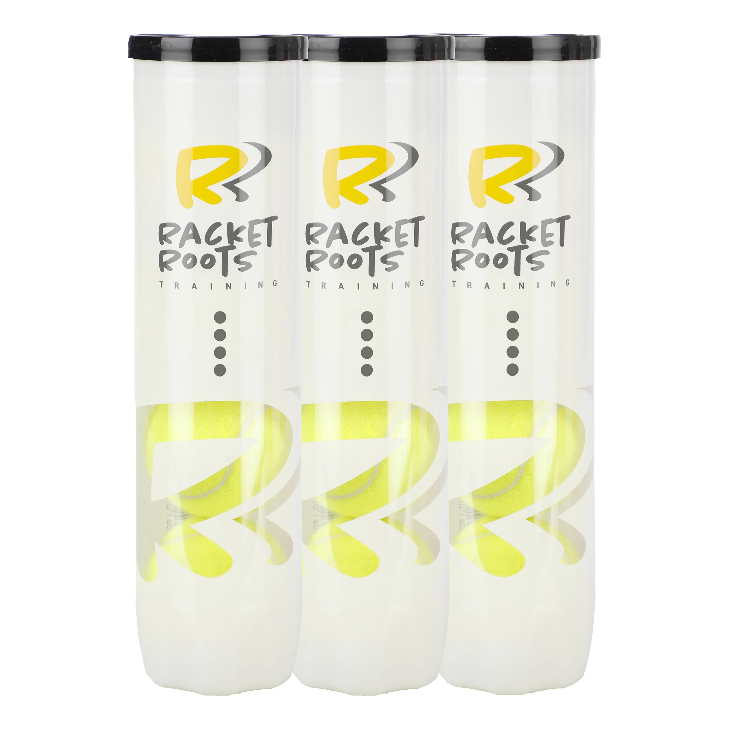 3x 4-pack rör Training Tennisball
