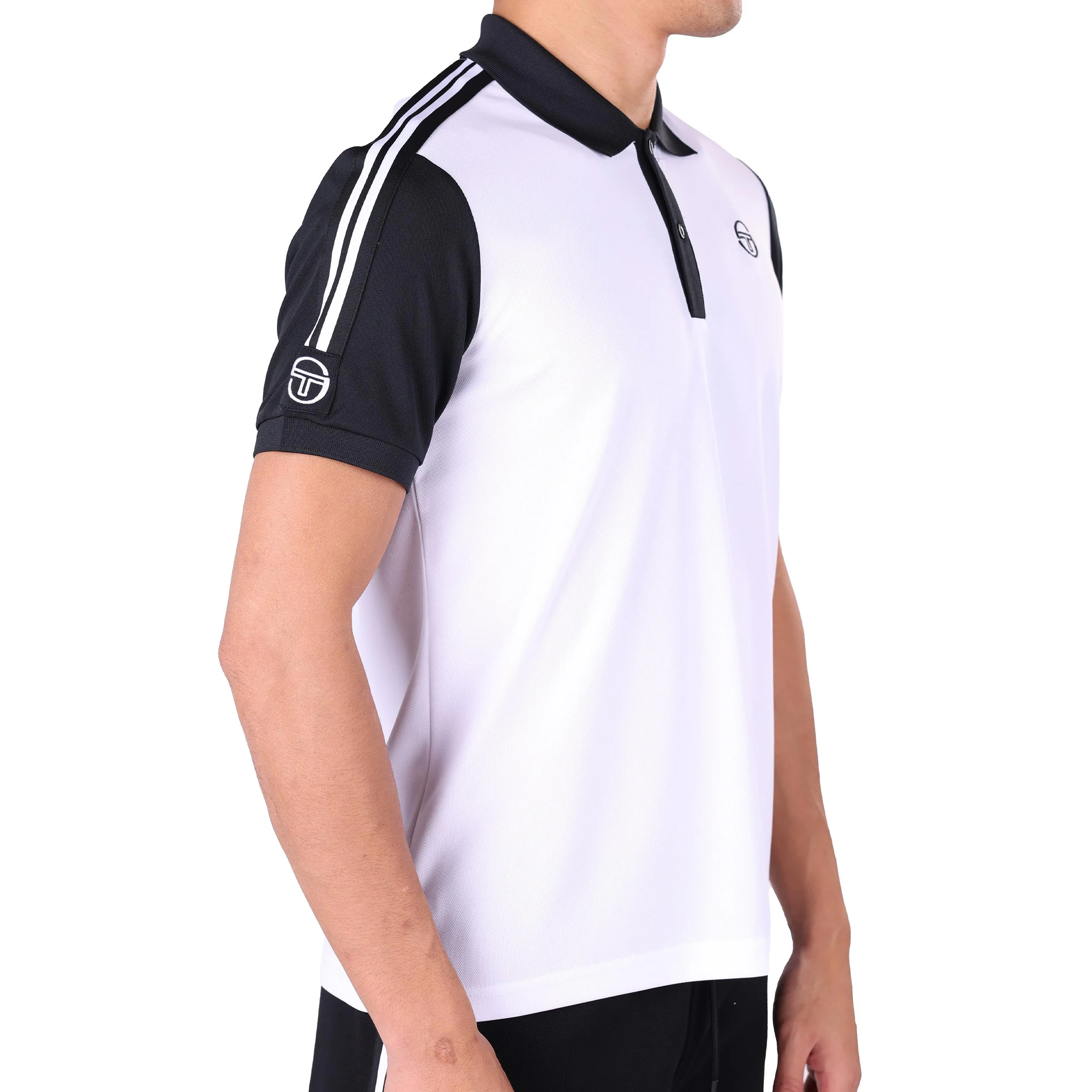 Cesena Polo Herrar - vit, svart - Image 2