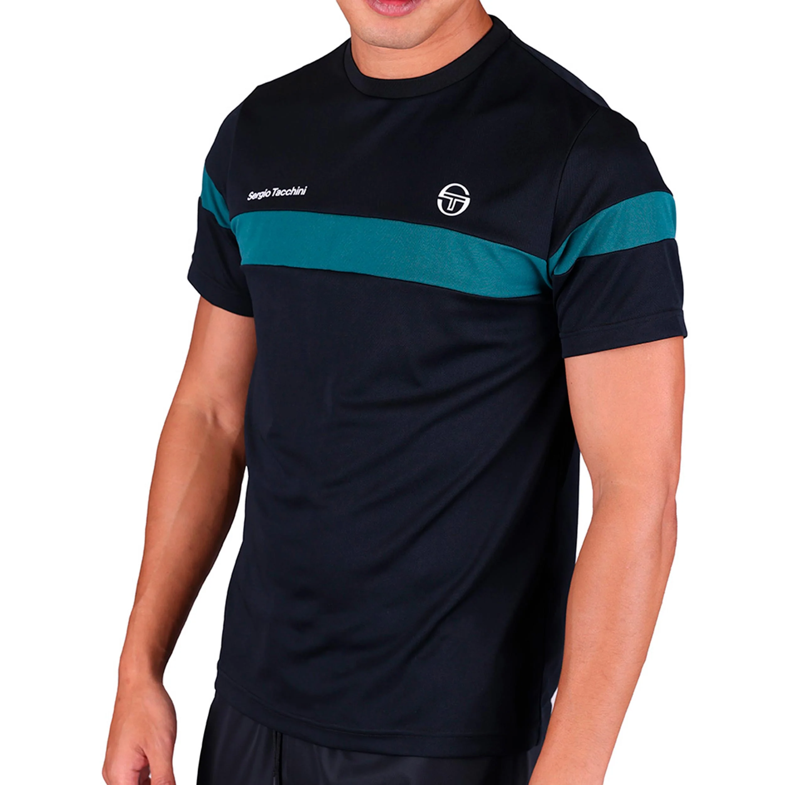 Leone PL T-shirt Herrar - svart, petrol - Image 3