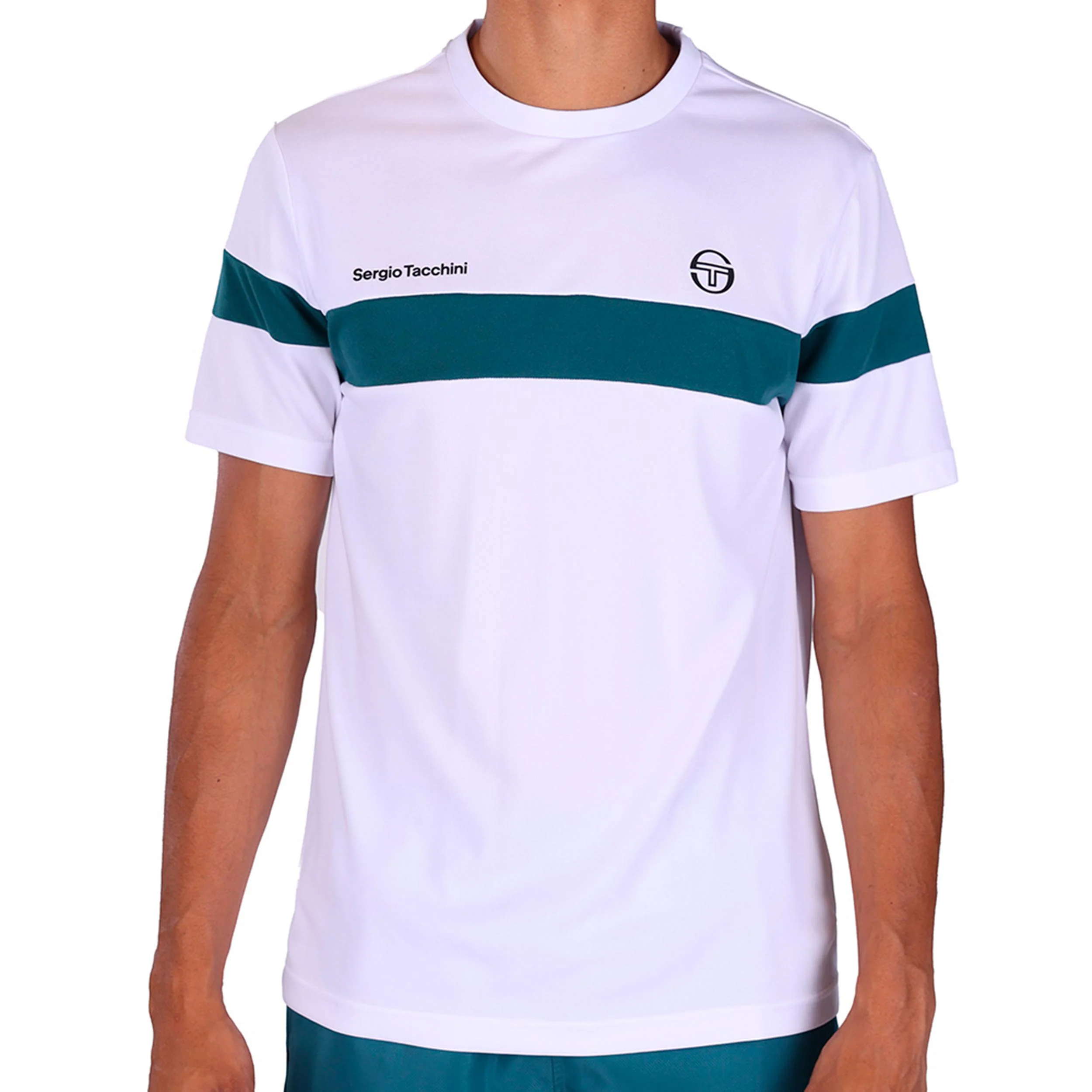 Leone PL T-shirt Herrar - vit, petrol