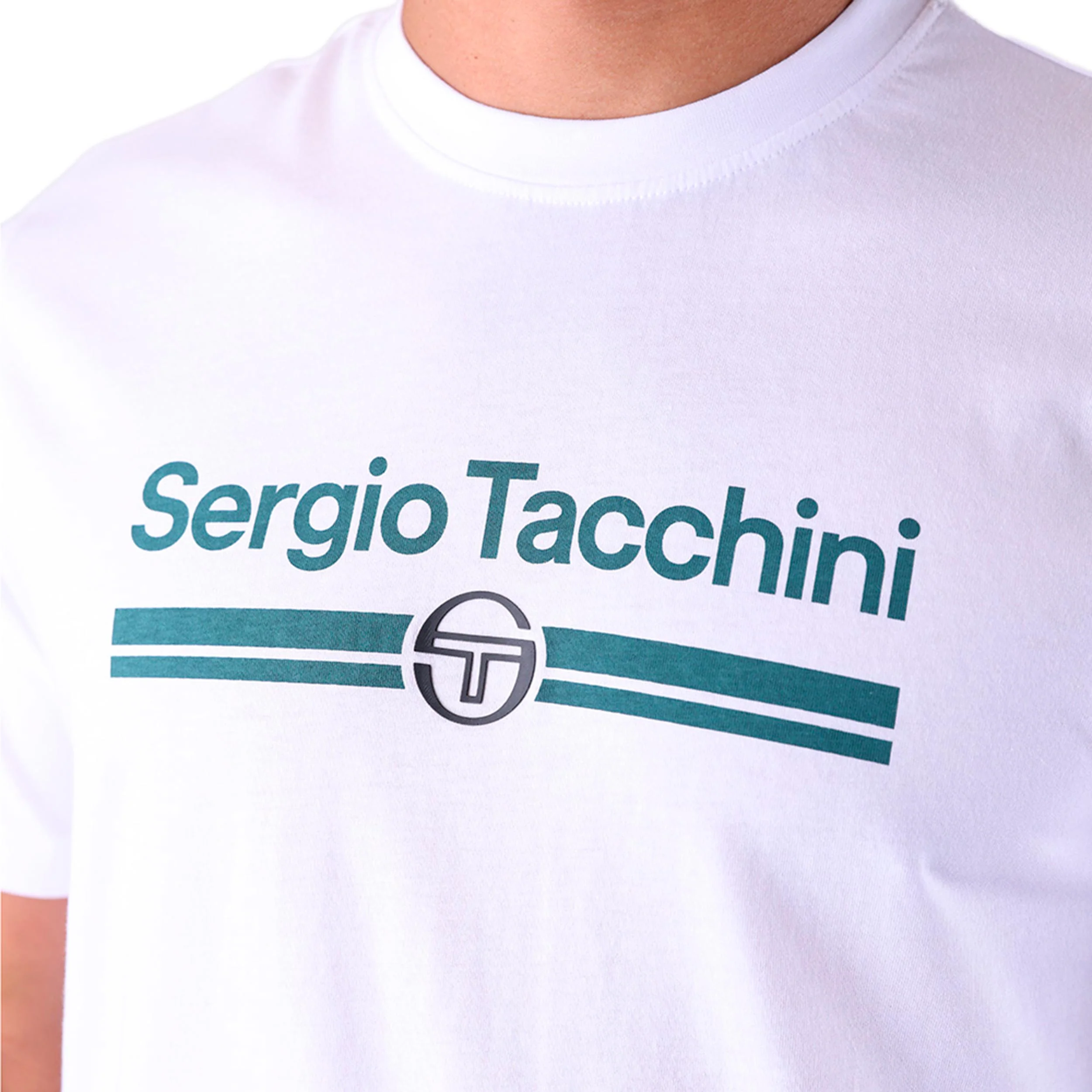 Marchio Co T-shirt Herrar - vit, petrol - Image 4