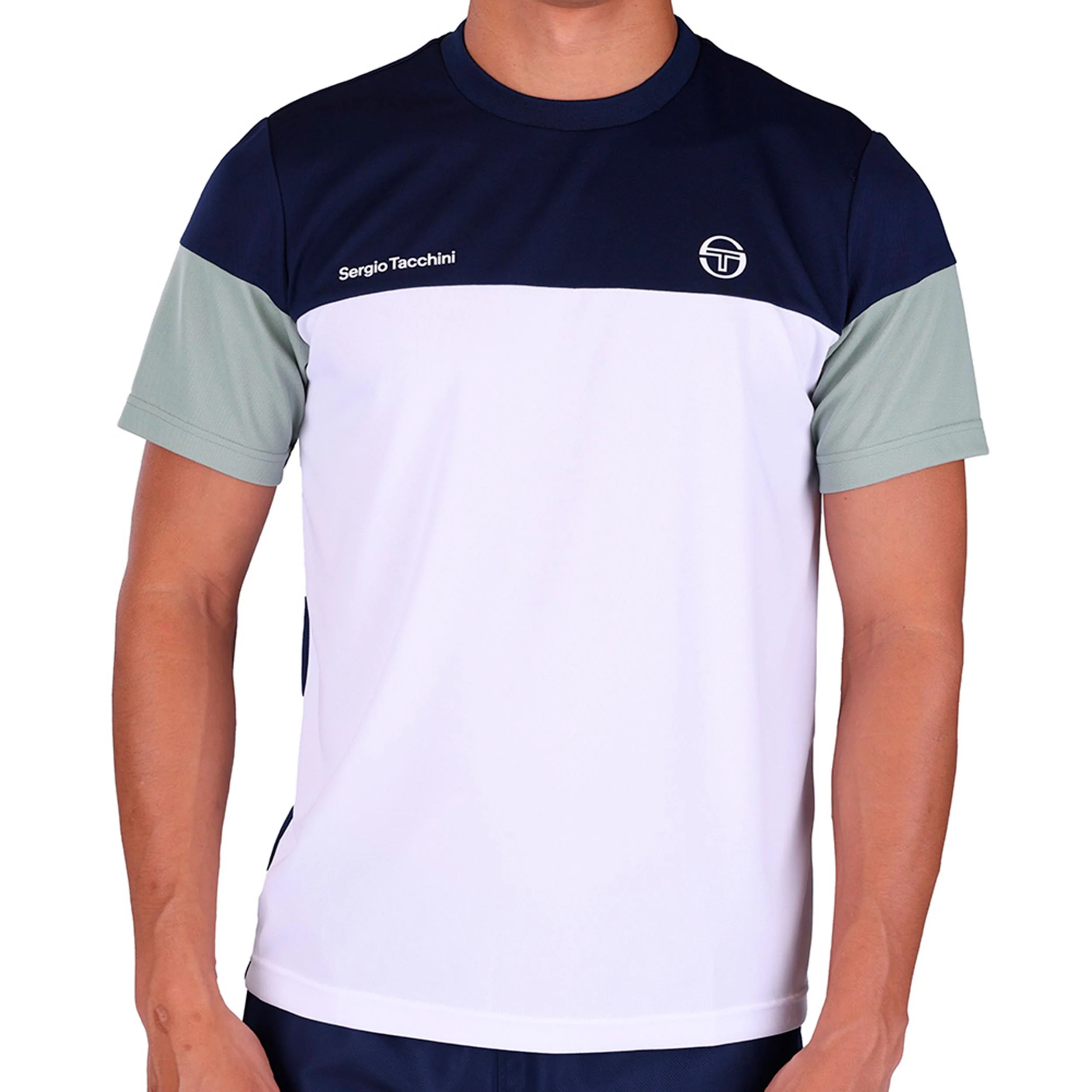 Prave T-shirt Herrar - mörkblå, vit