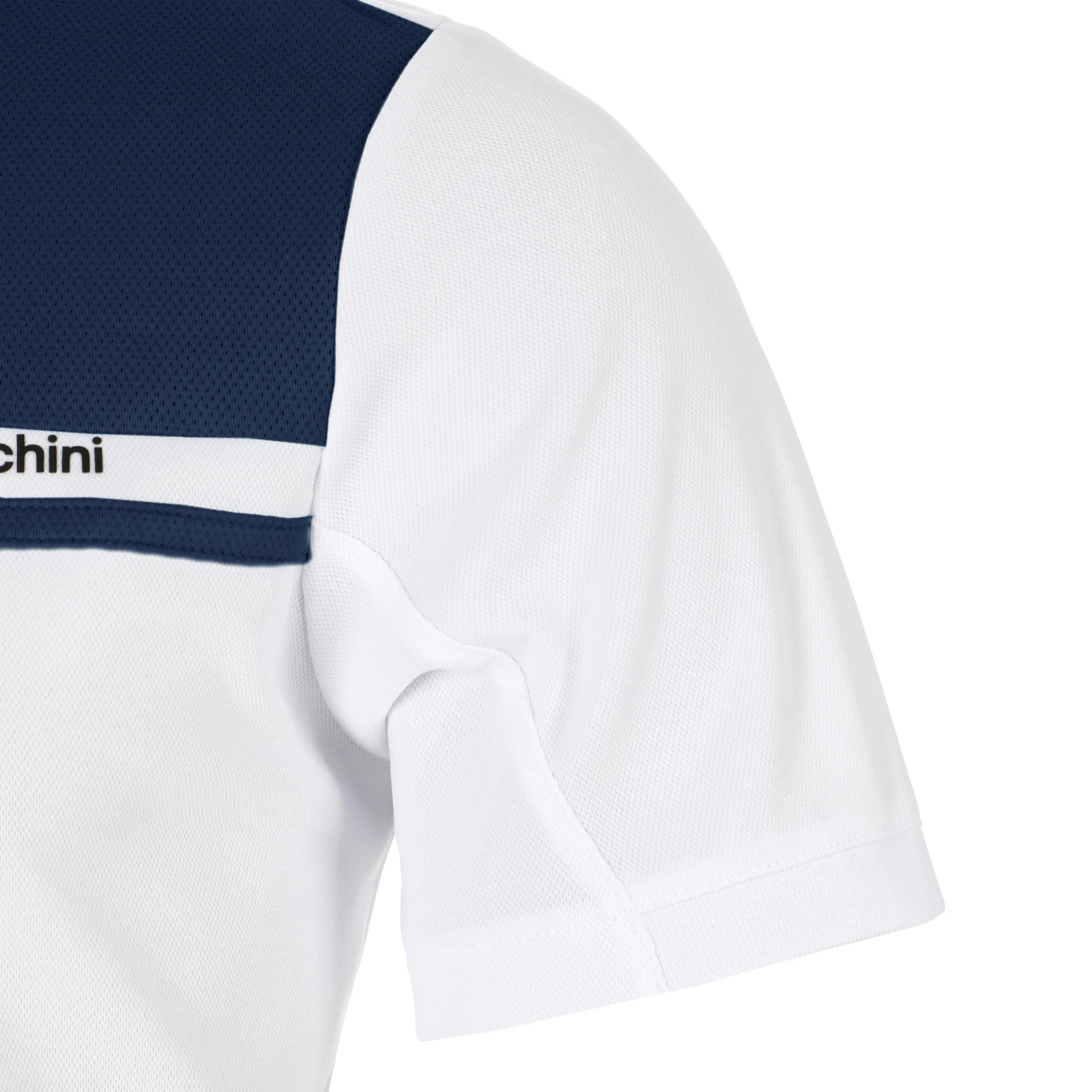Riflesso Polo Herrar - vit, mörkblå - Image 4