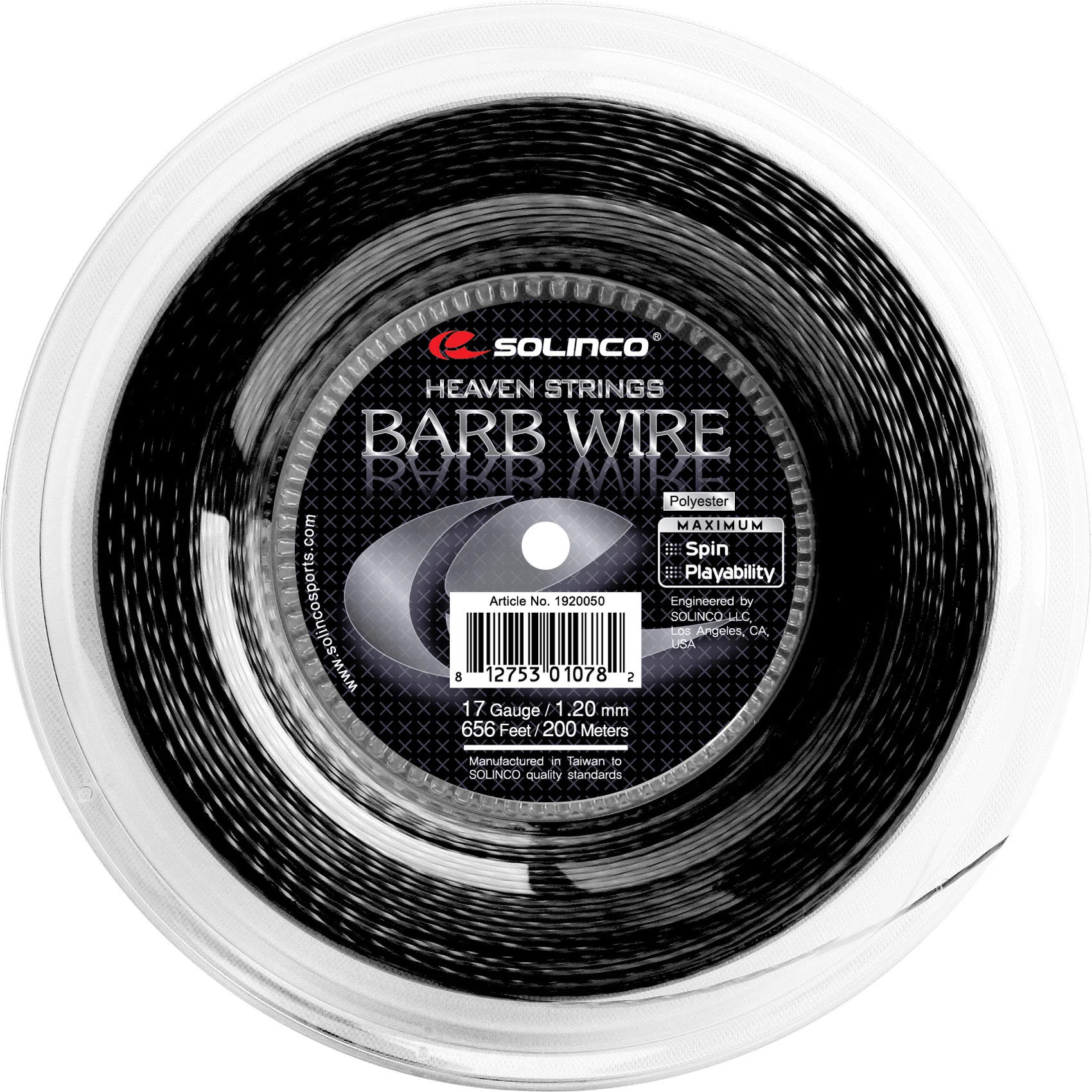 Barb Wire Strängrulle 200m-Svart