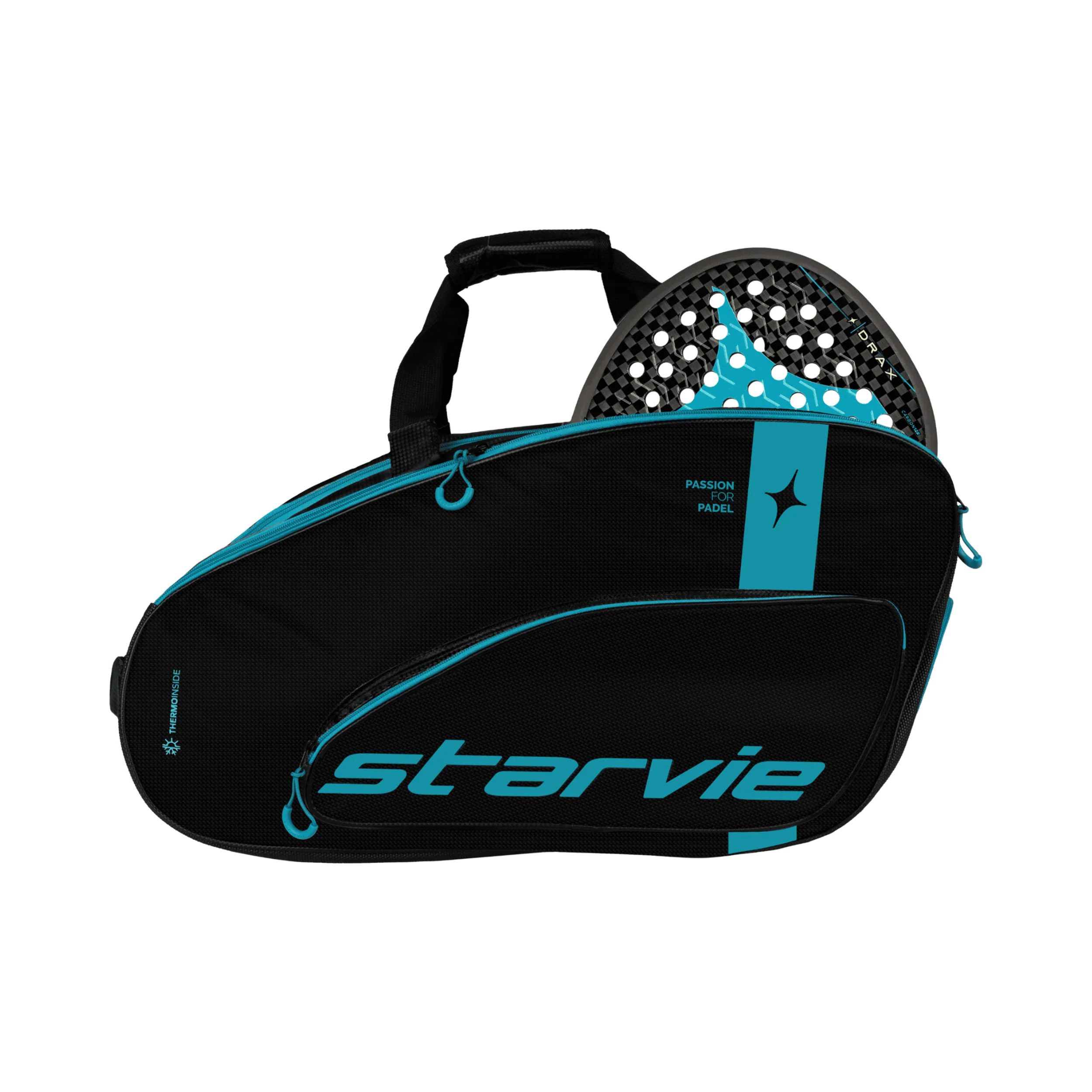 Premium Racing Drax Padelracketväska-Svart,Turkos - Image 3