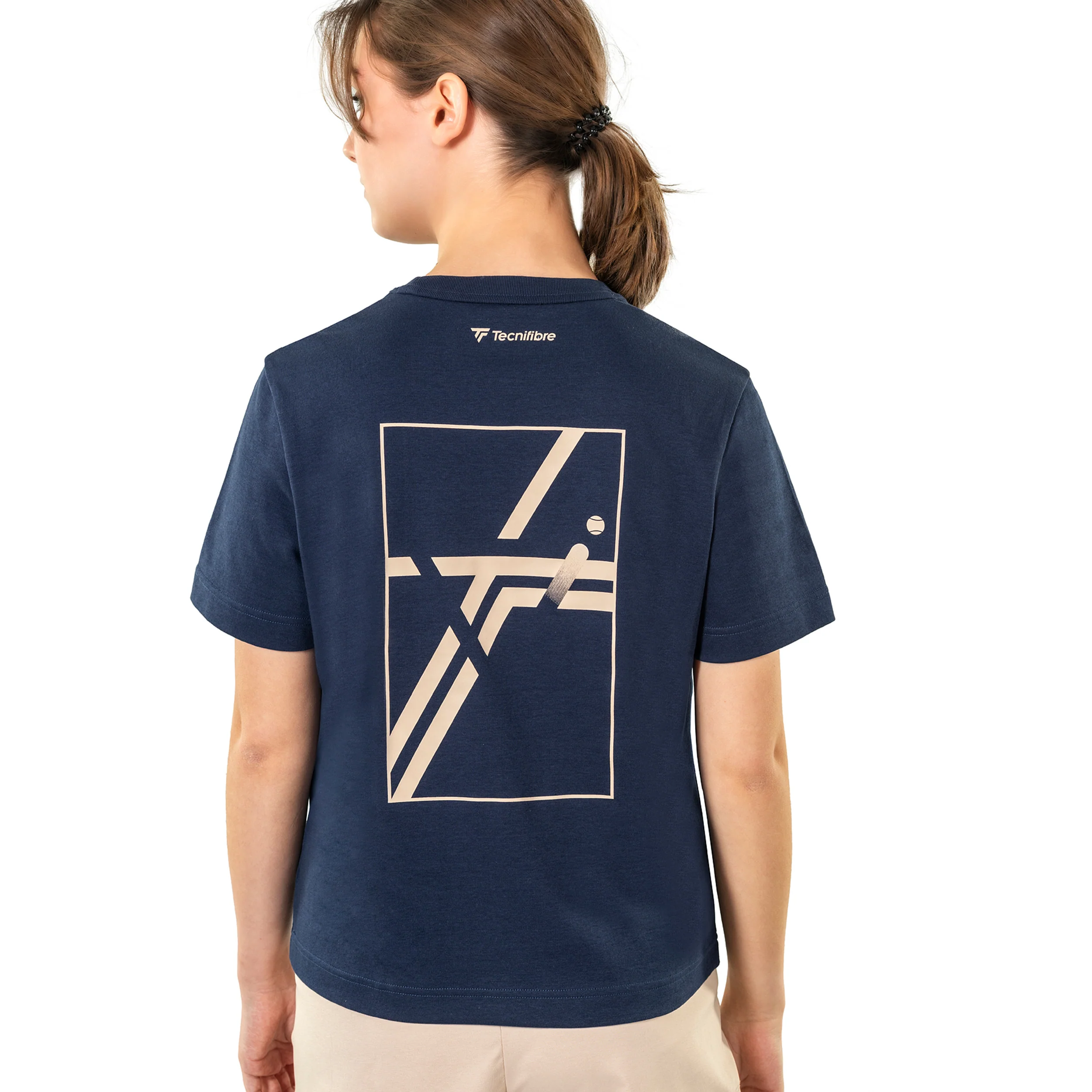 Graphic T-shirt Damer-mörkblå - Image 4