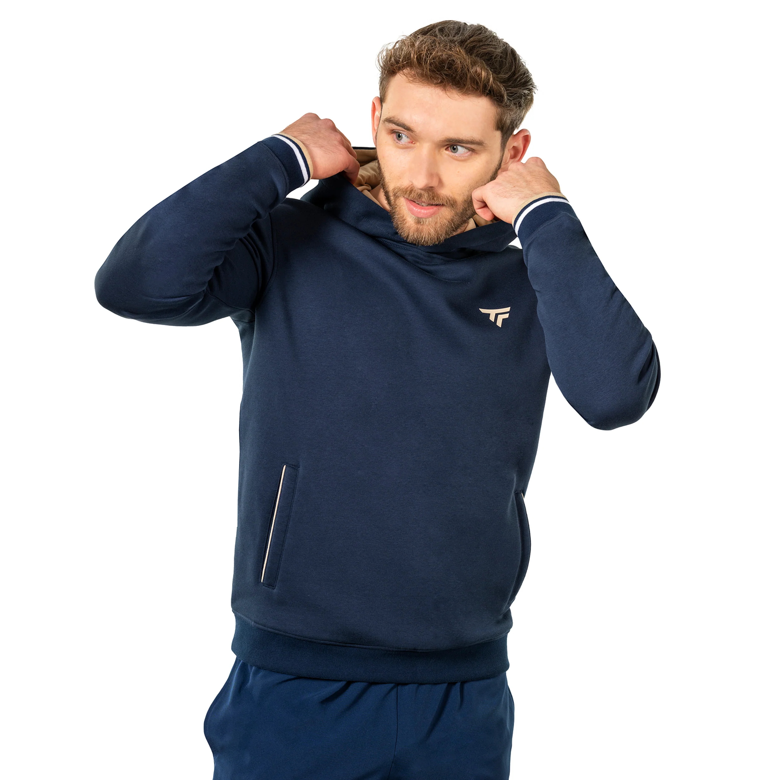 Huvtröja Unisex-mörkblå - Image 4