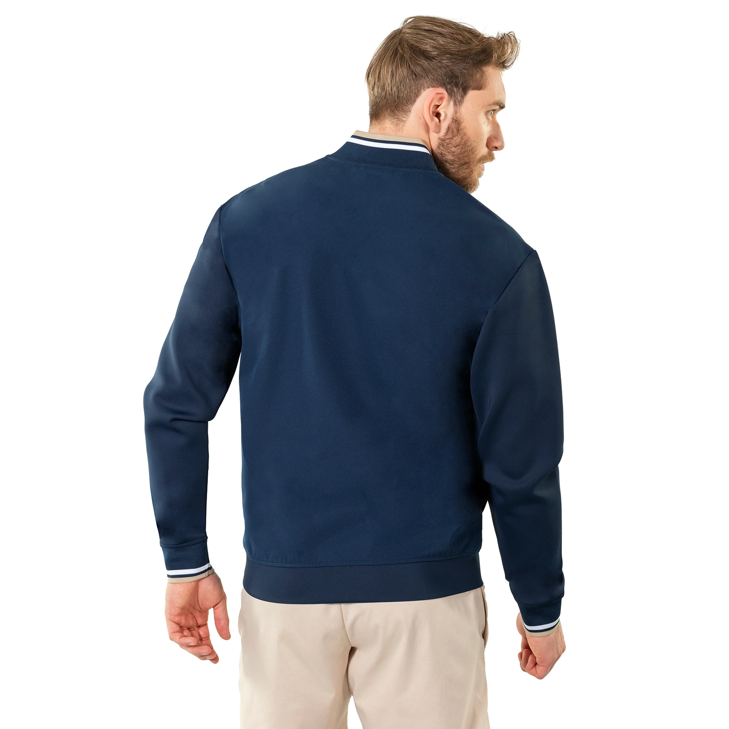 Tech Bomber Träningsjacka Unisex-mörkblå - Image 5