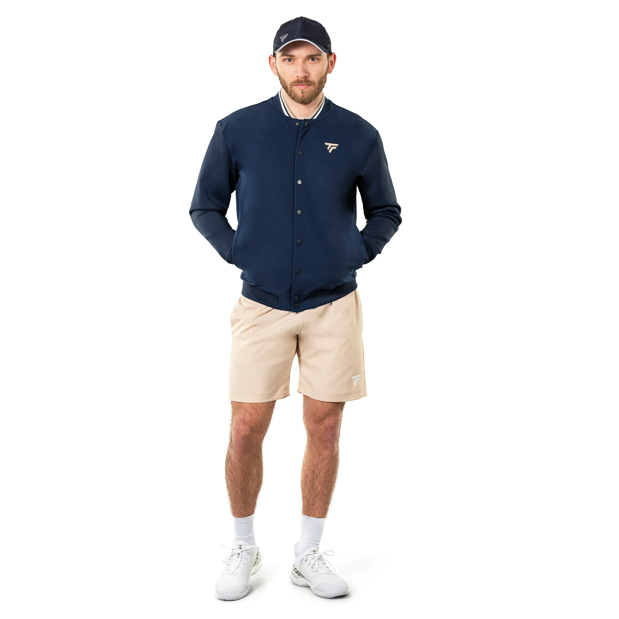 Tech Bomber Träningsjacka Unisex-mörkblå - Image 6