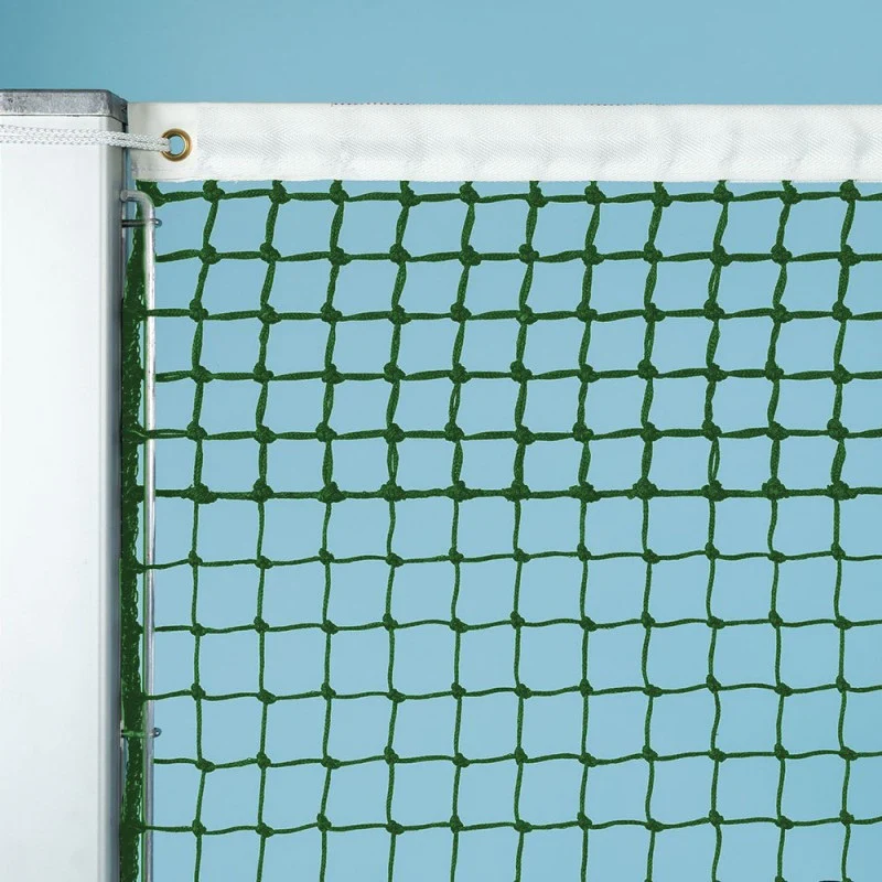 Tennisnetz, grün, 3 mm Polyäthylen, gefl. 5 Doppelreihen Tennisnät 3mm Med 5 dubbelrader