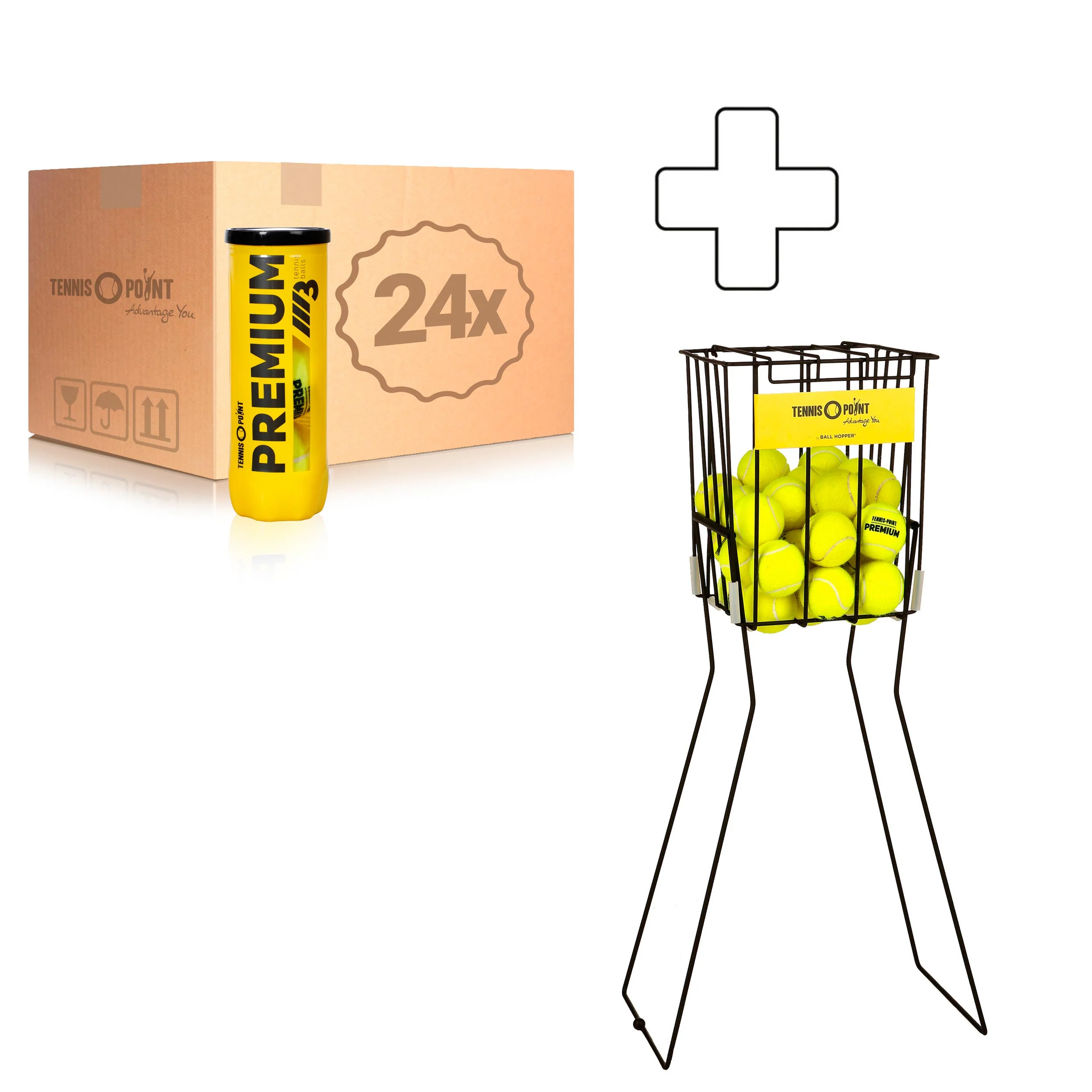 24x 3-pack rör Premium Plus bollkorg