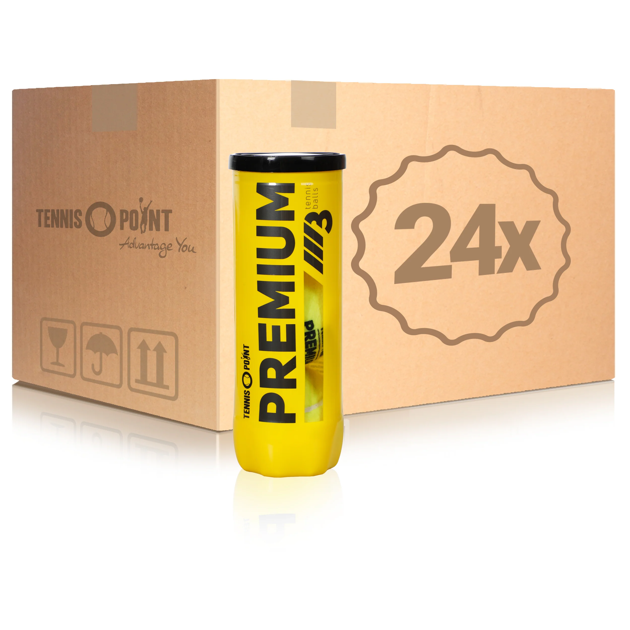 24x 3-pack rör Premium Tennisball I kartong