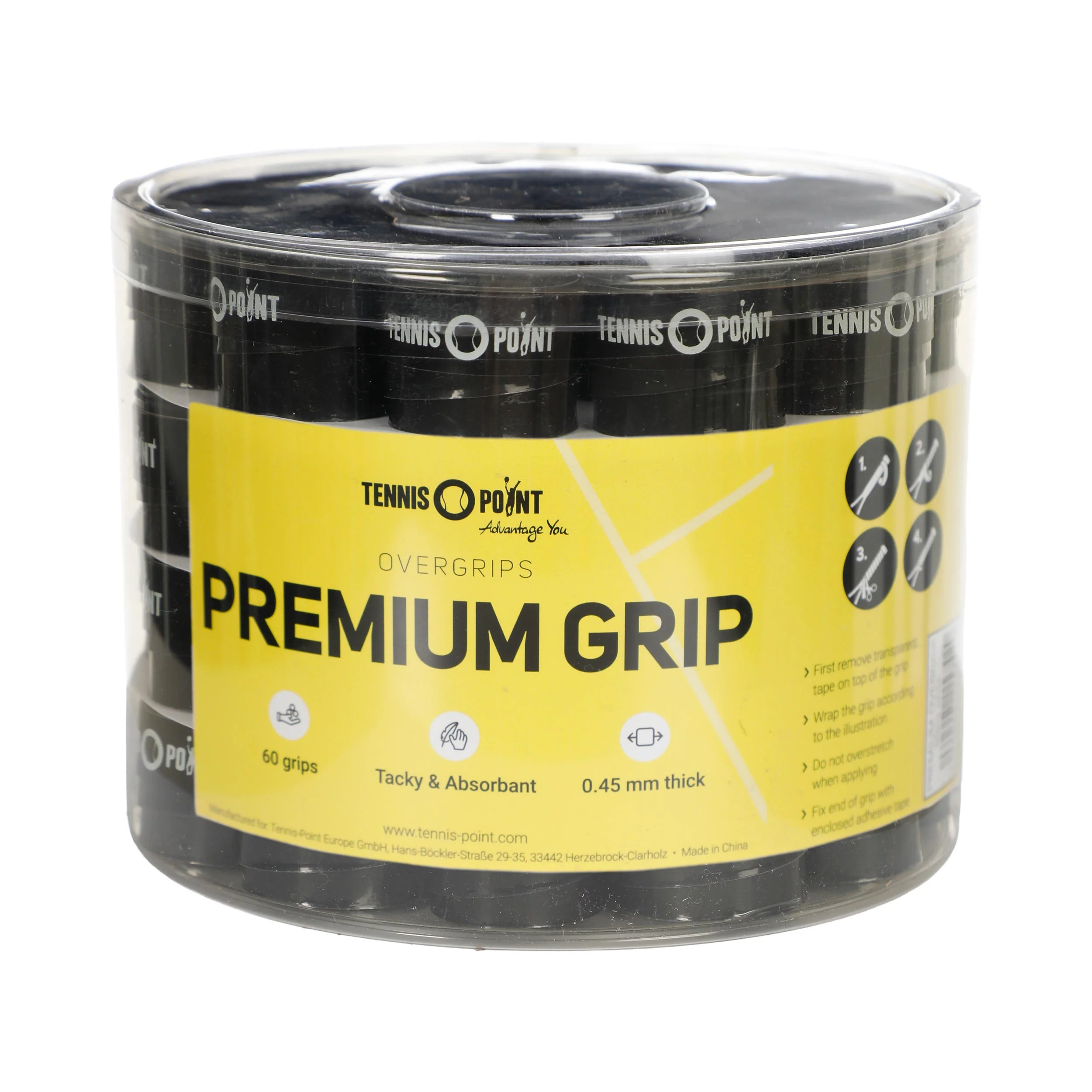 Premium Grip 60-pack-Svart