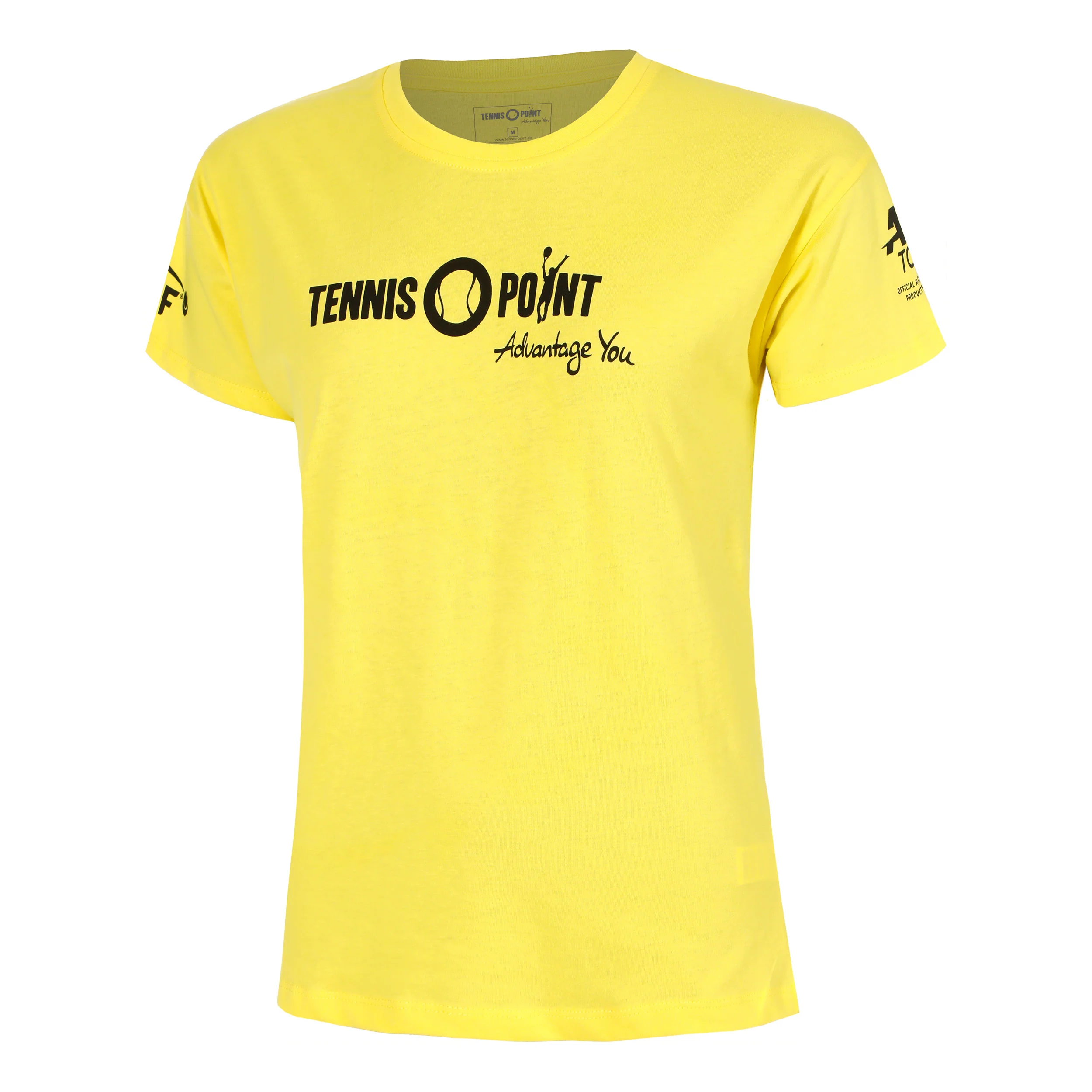 Team Yellow T-shirt Damer-Gul,Svart